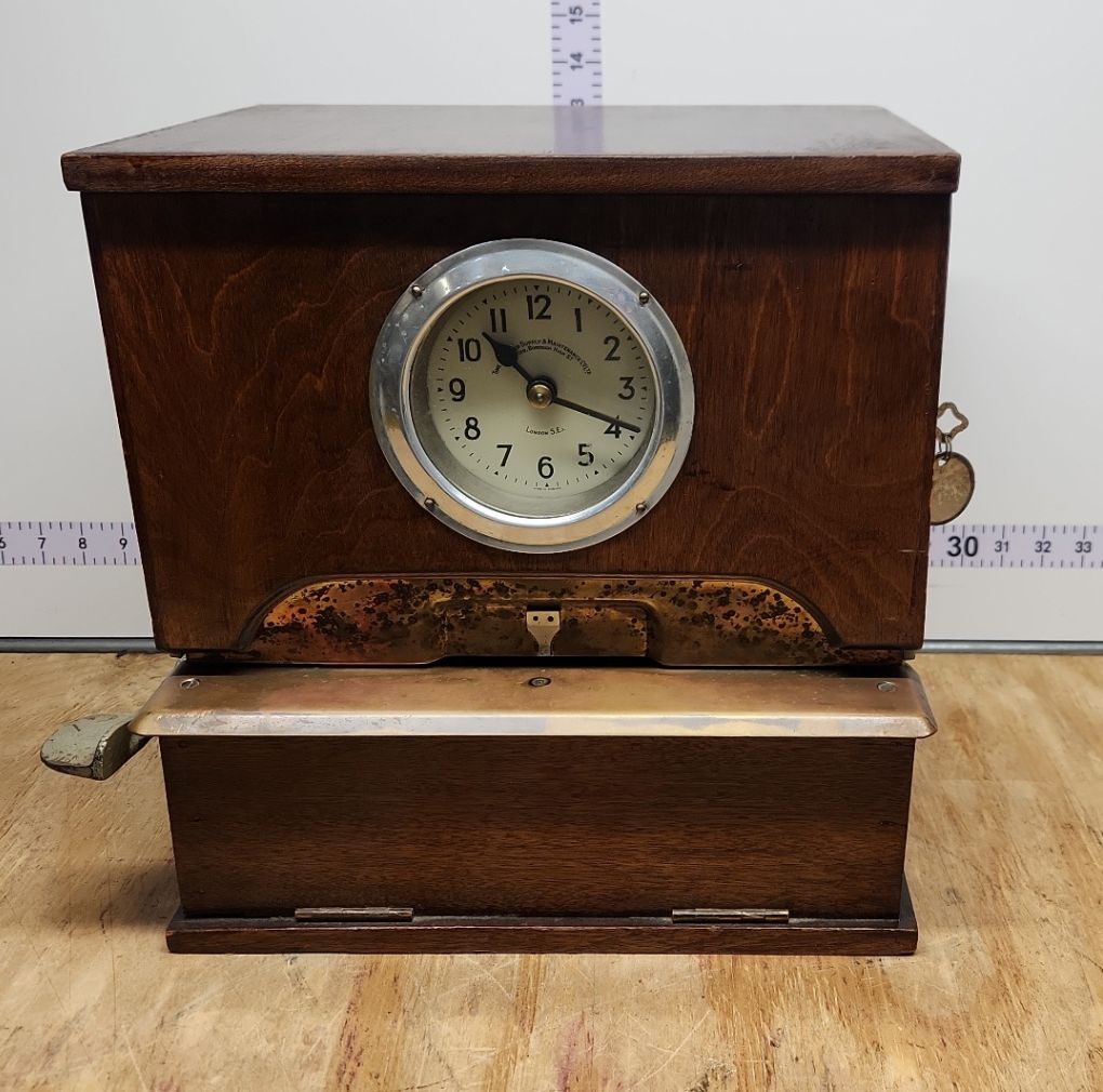 Vintage Time Recorder Supply & Maintenance Company Time Clock - image 1 of 16