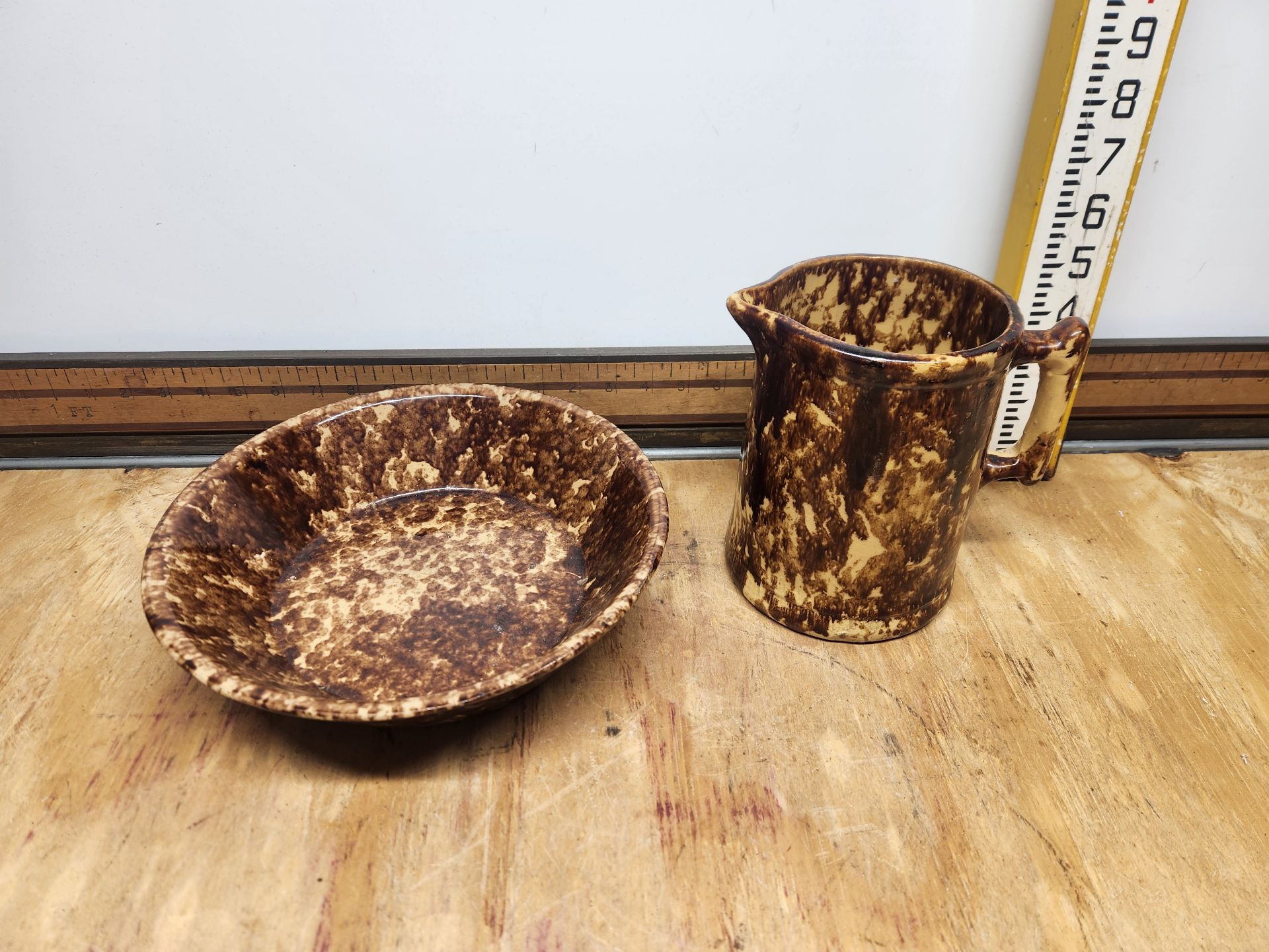 Yellow Ware Rockingham Glaze Lot - image 1 of 13