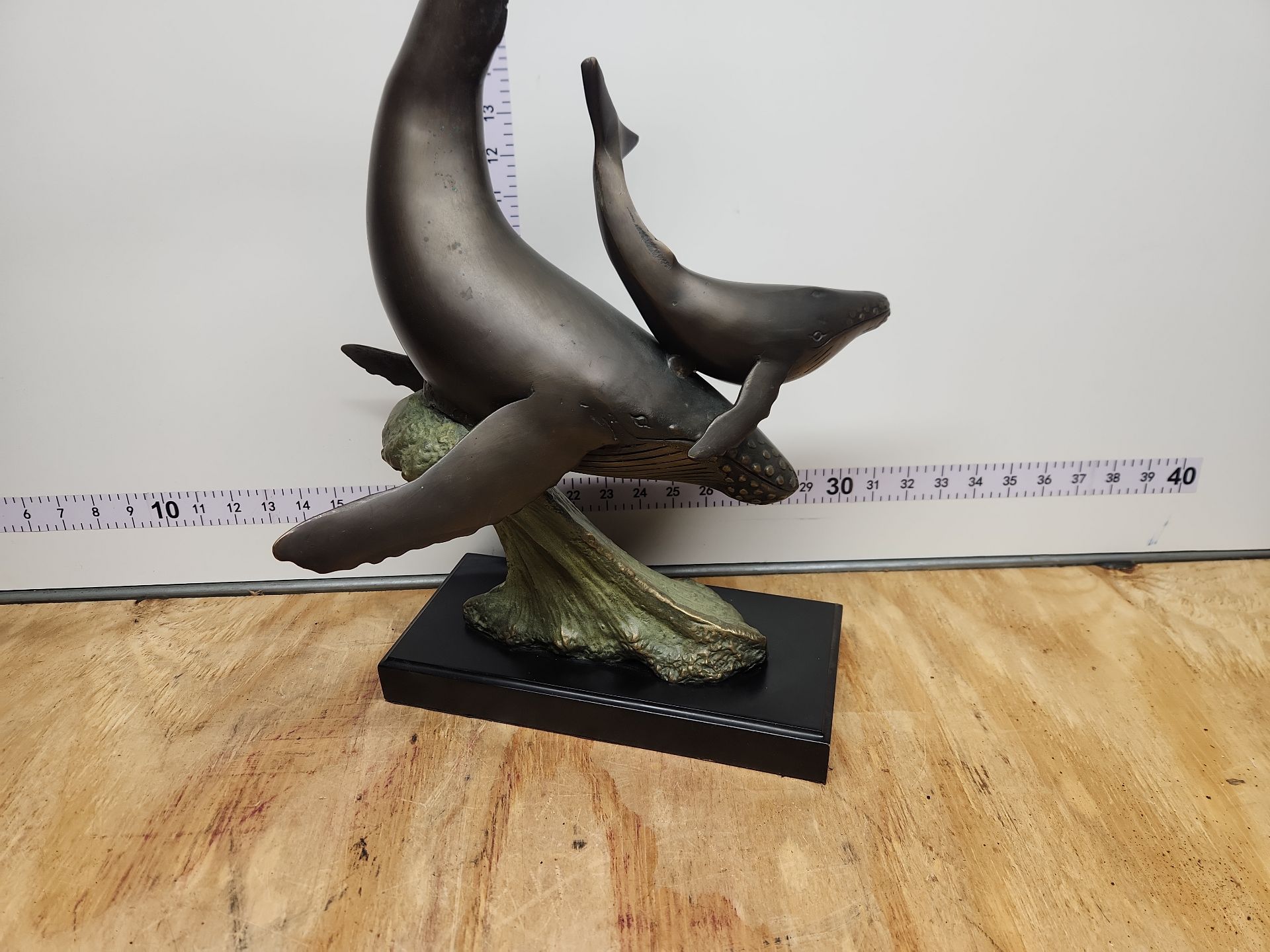 Bronze Humpback Whales Sculpture - image 2 of 12