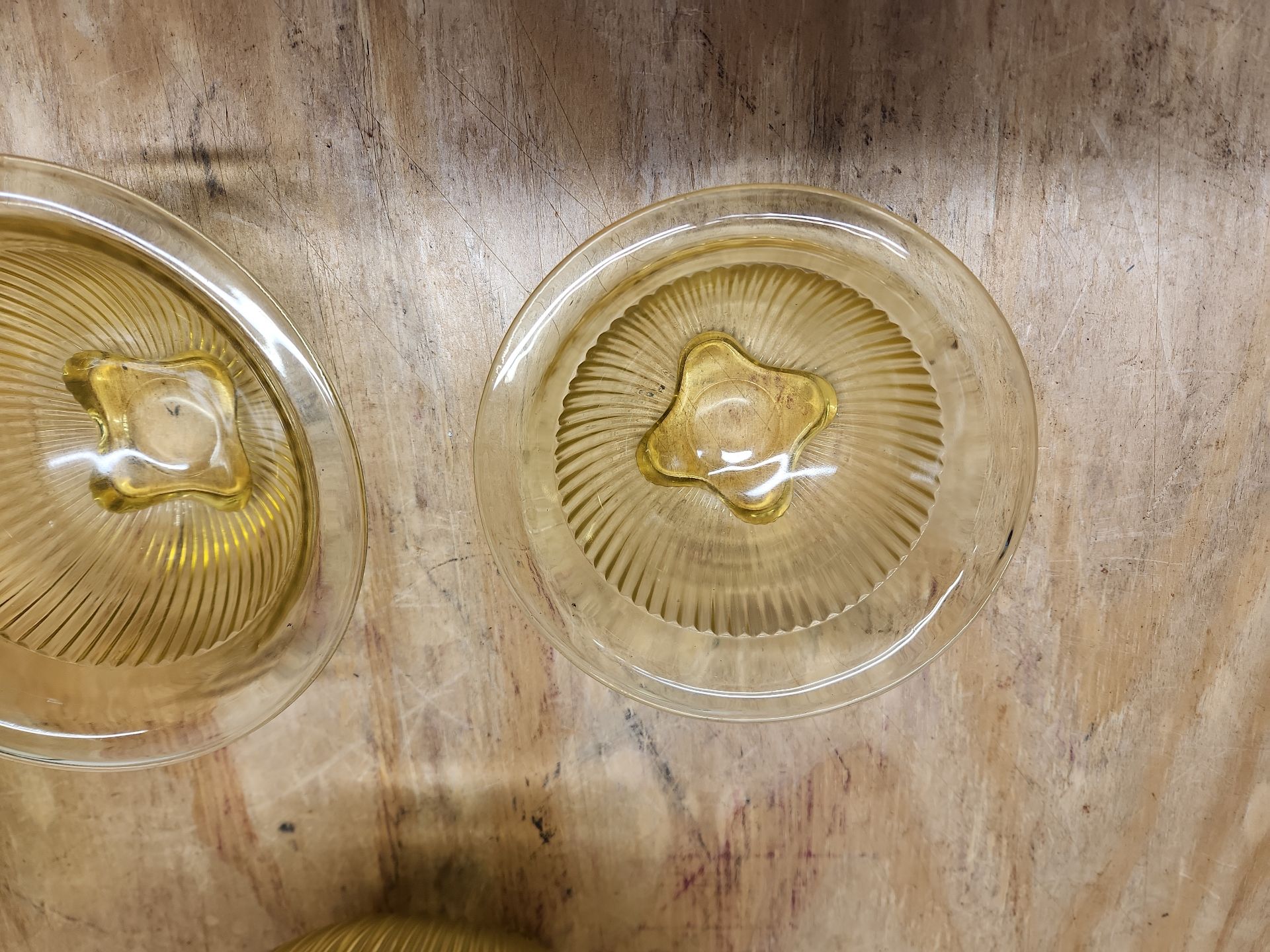 6 Federal Depression Glass Nesting Bowls - image 8 of 16
