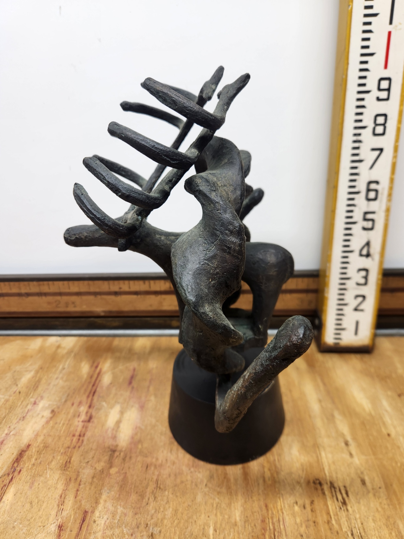 Vintage Anatolian Bronze Iron Ceremonial Standard - image 5 of 7