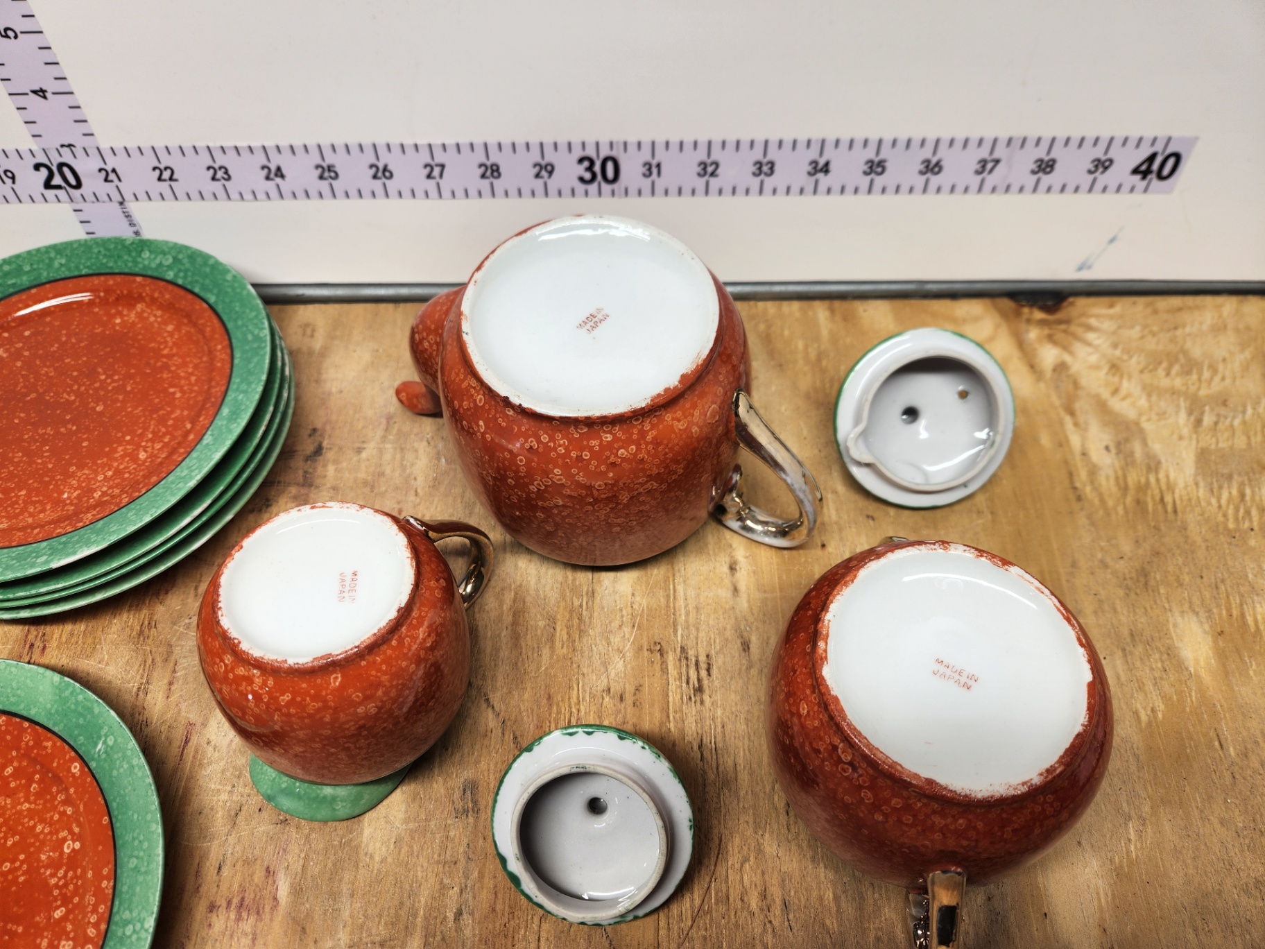 Vintage Hand Painted Japanese Tea Set - image 7 of 11