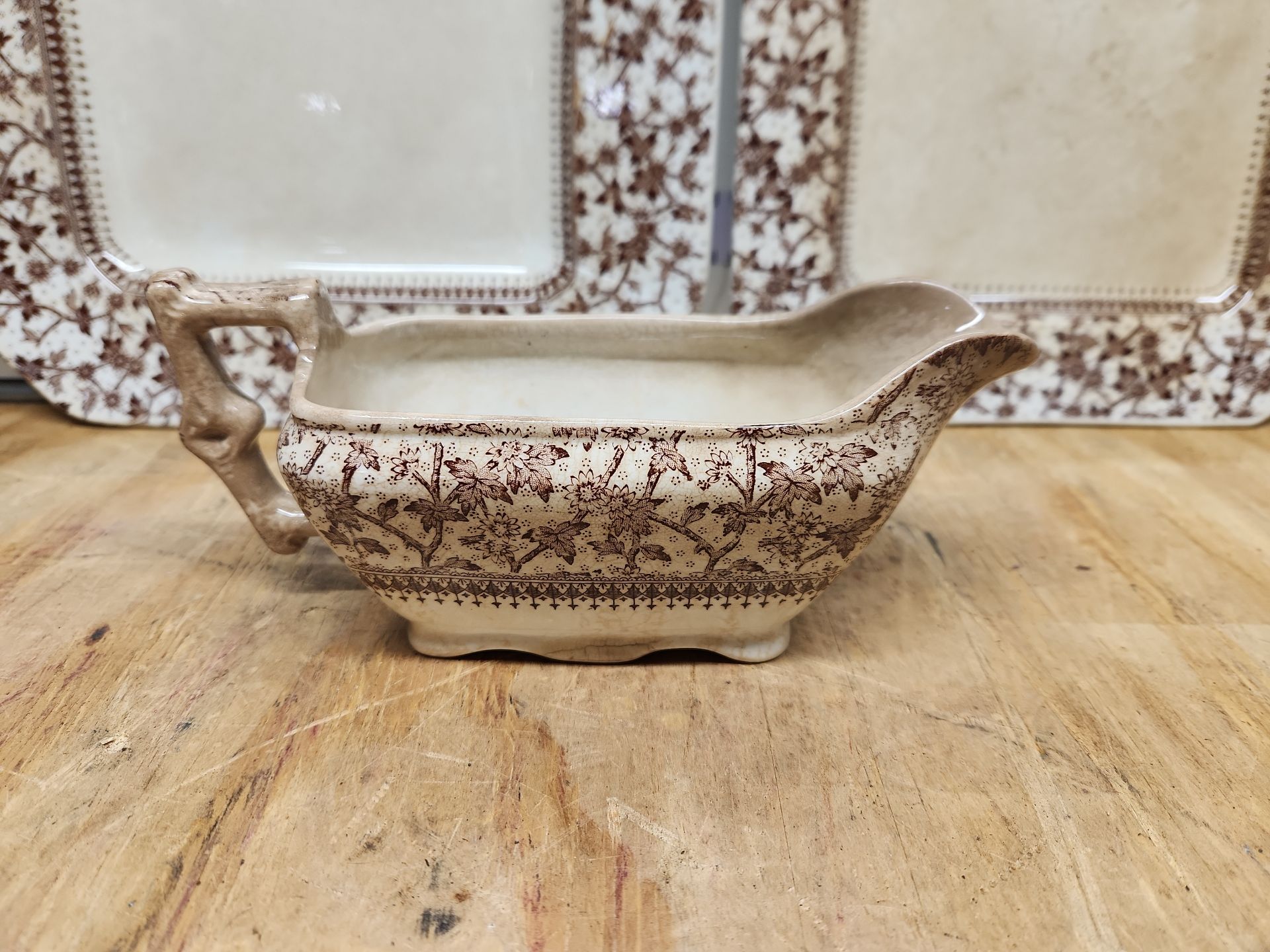 D.B. & Co Imperial Brown Transferware Lot - image 29 of 43