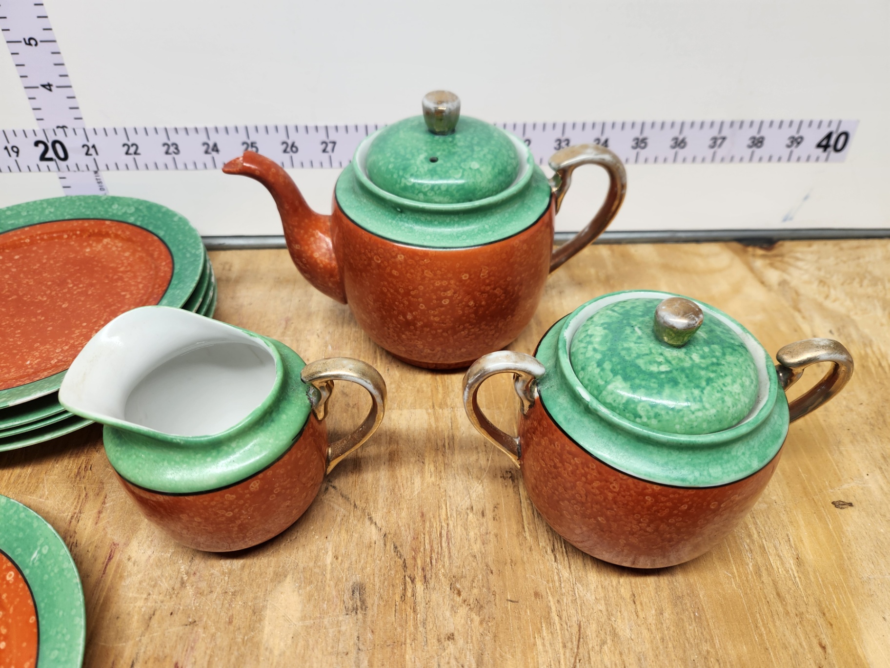Vintage Hand Painted Japanese Tea Set - image 2 of 11