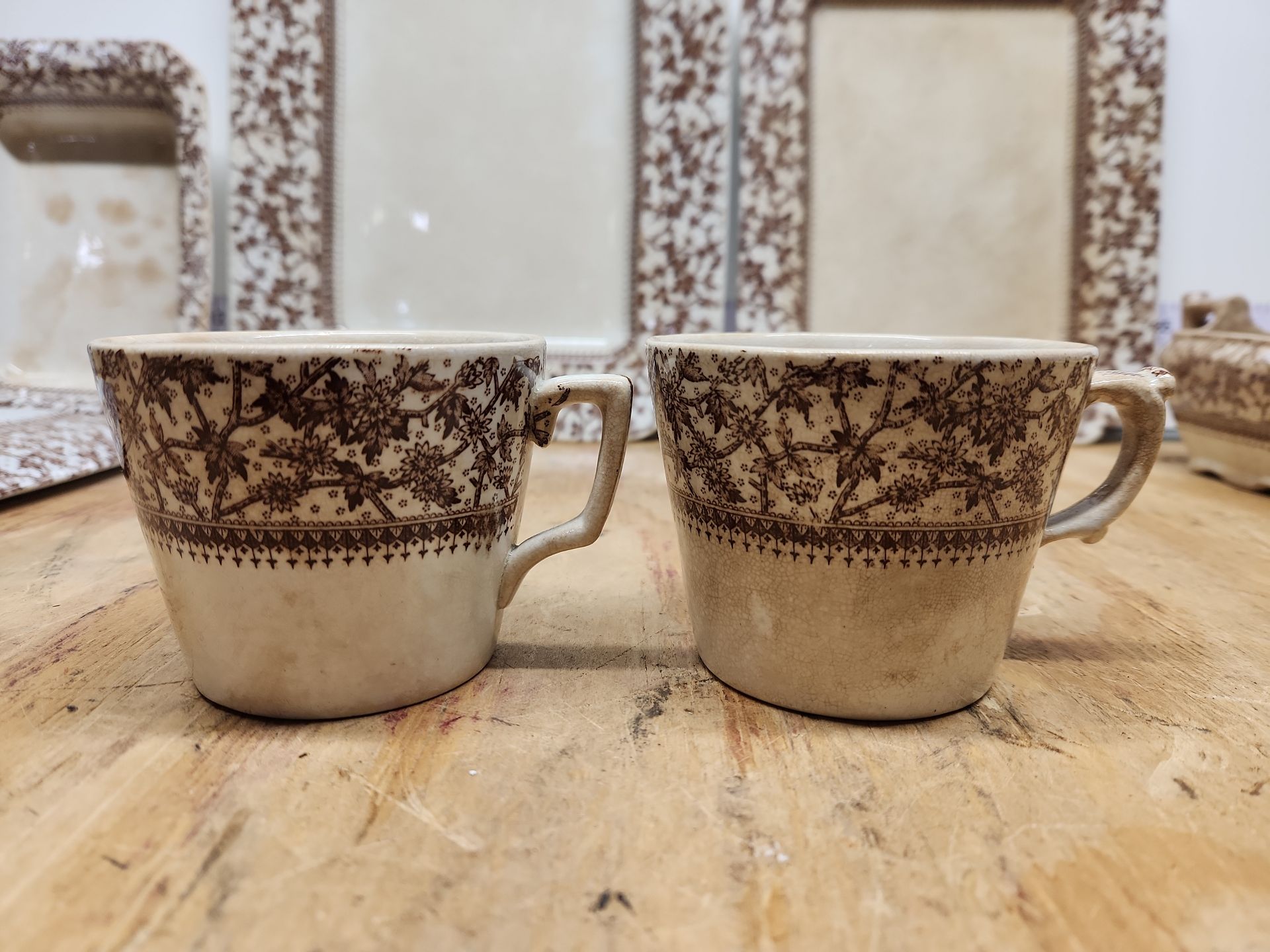 D.B. & Co Imperial Brown Transferware Lot - image 22 of 43