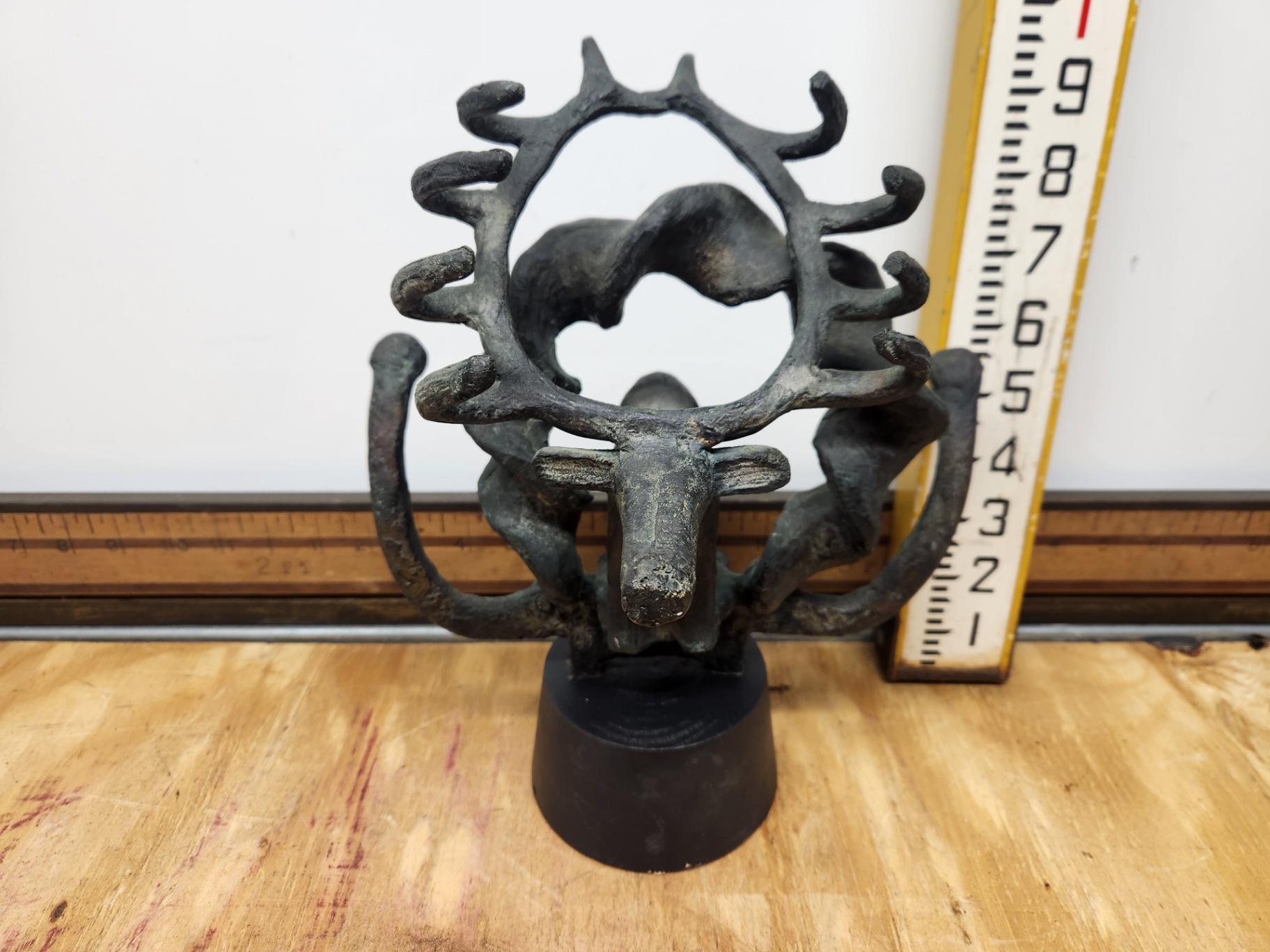 Vintage Anatolian Bronze Iron Ceremonial Standard - image 2 of 7