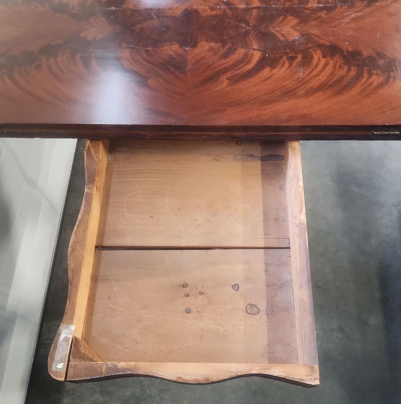Antique Mahogany Flip Top Card Table - image 15 of 17