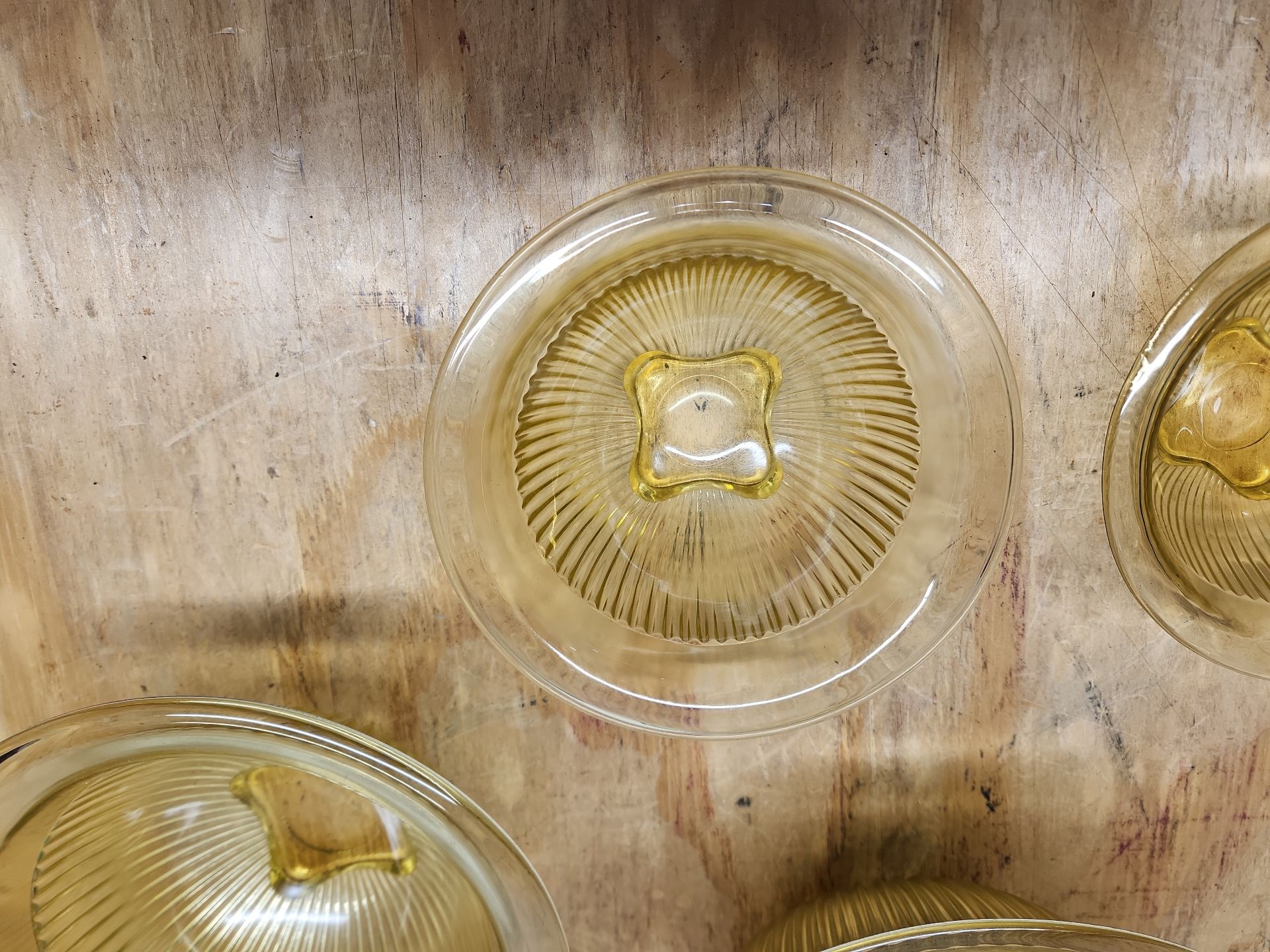 6 Federal Depression Glass Nesting Bowls - image 7 of 16