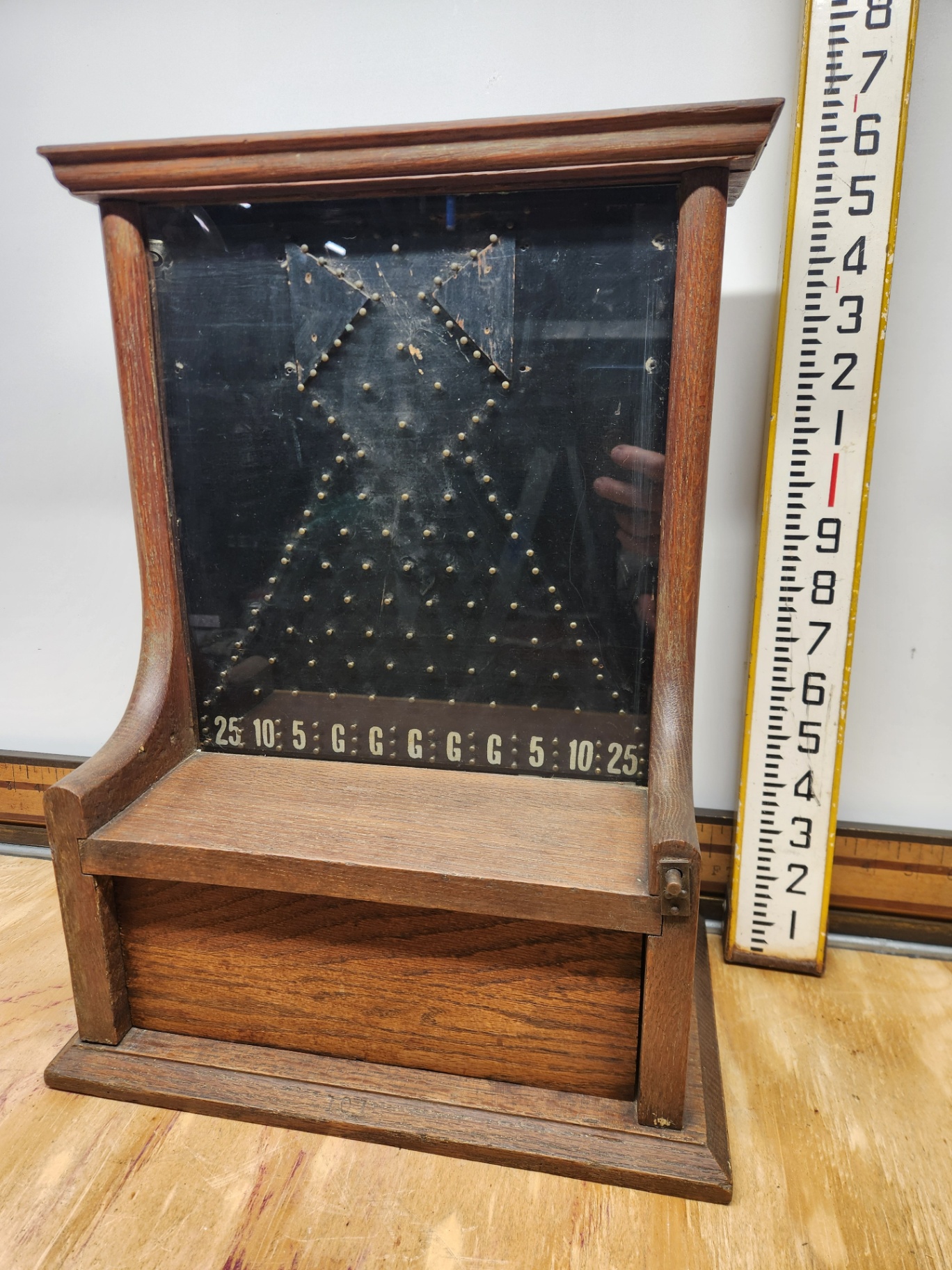 Antique Penny Drop Coin Op Trade Stimulator - image 1 of 10