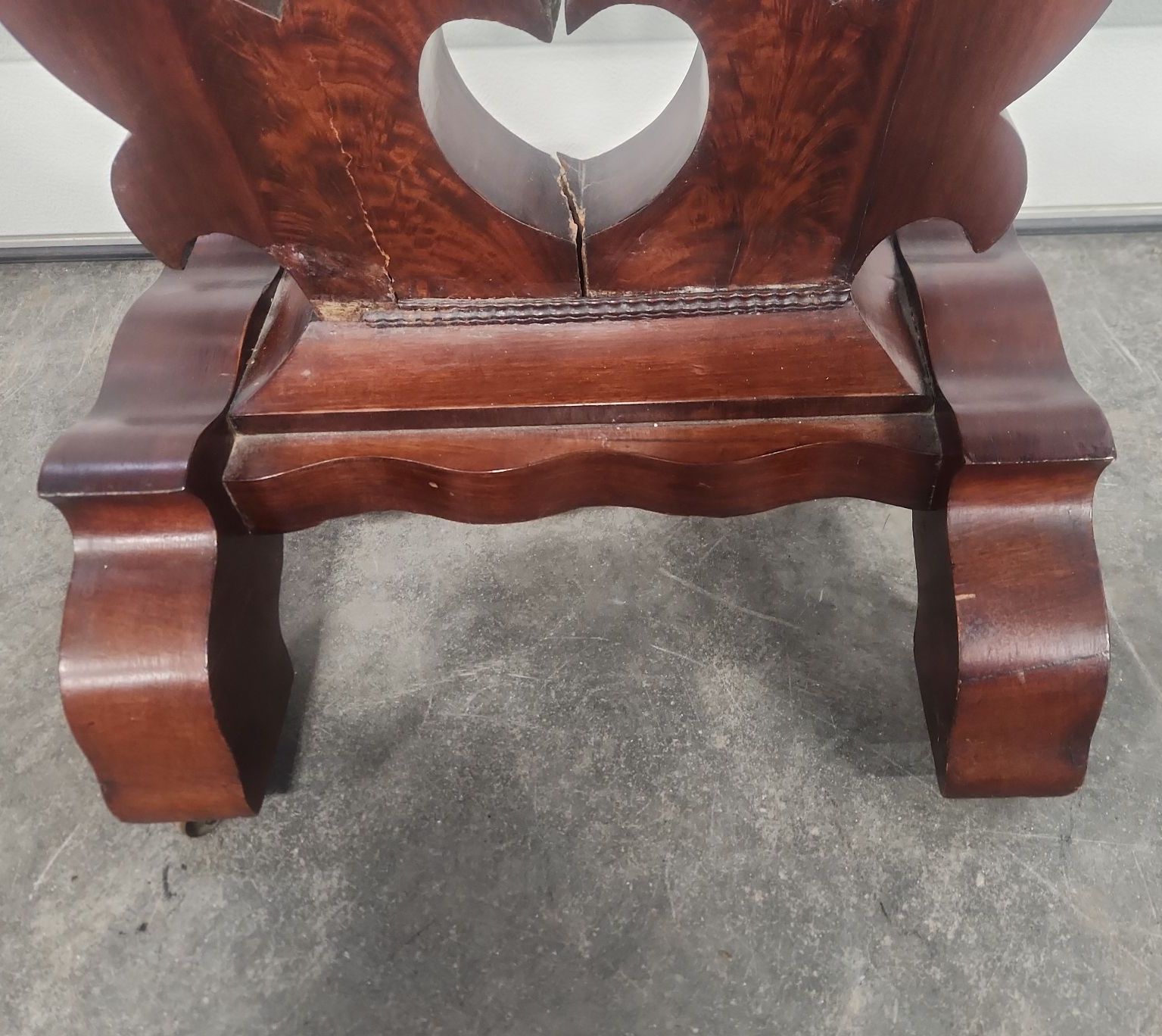 Antique Mahogany Flip Top Card Table - image 4 of 17