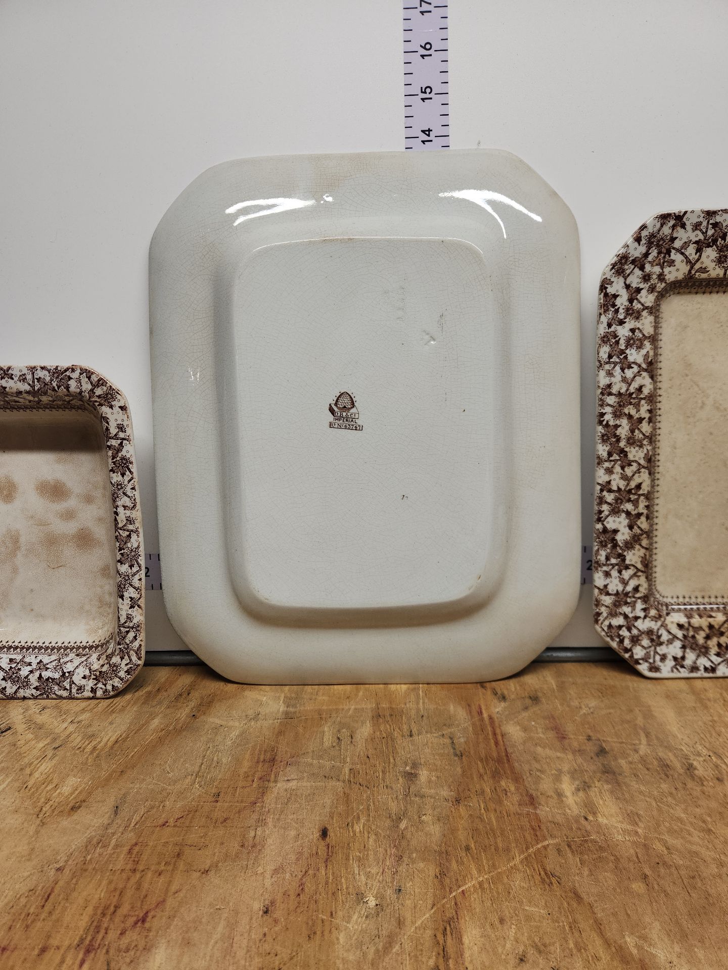 D.B. & Co Imperial Brown Transferware Lot - image 37 of 43