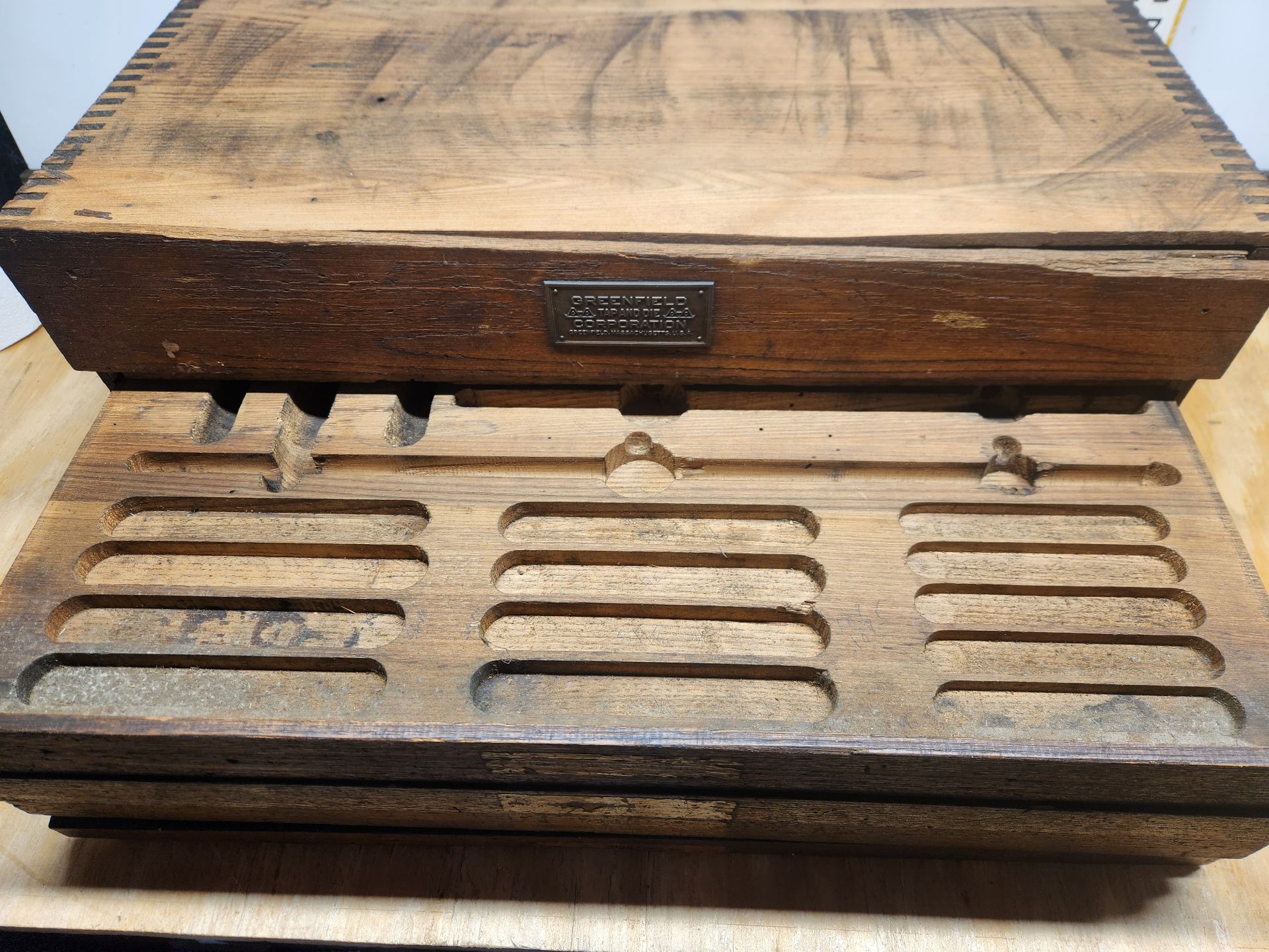 Vintage Greenfield Tap And Die 5-Drawer Cabinet - image 7 of 13