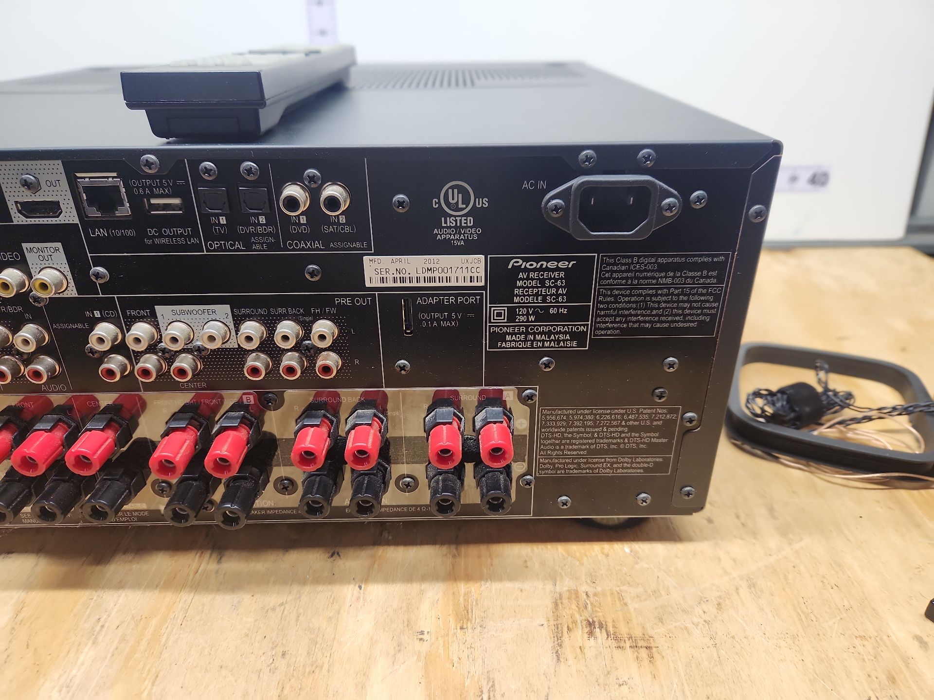 Pioneer Elite SC-63 AV Receiver - image 11 of 11