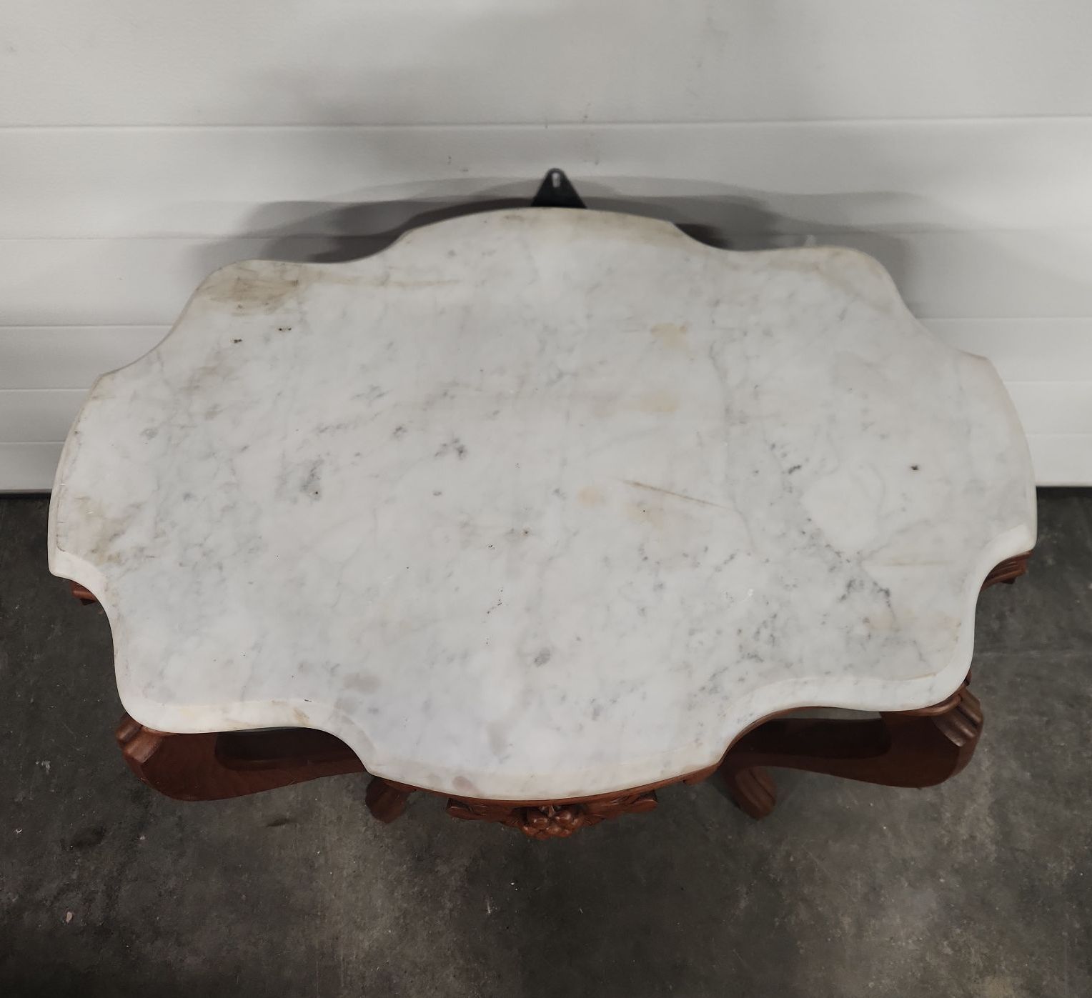 Vintage Marble Top Stand - image 2 of 13