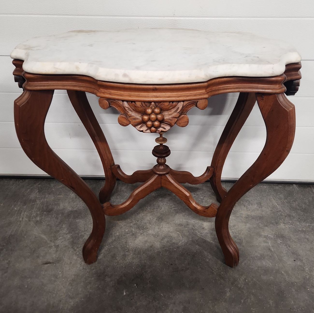 Vintage Marble Top Stand - image 3 of 13