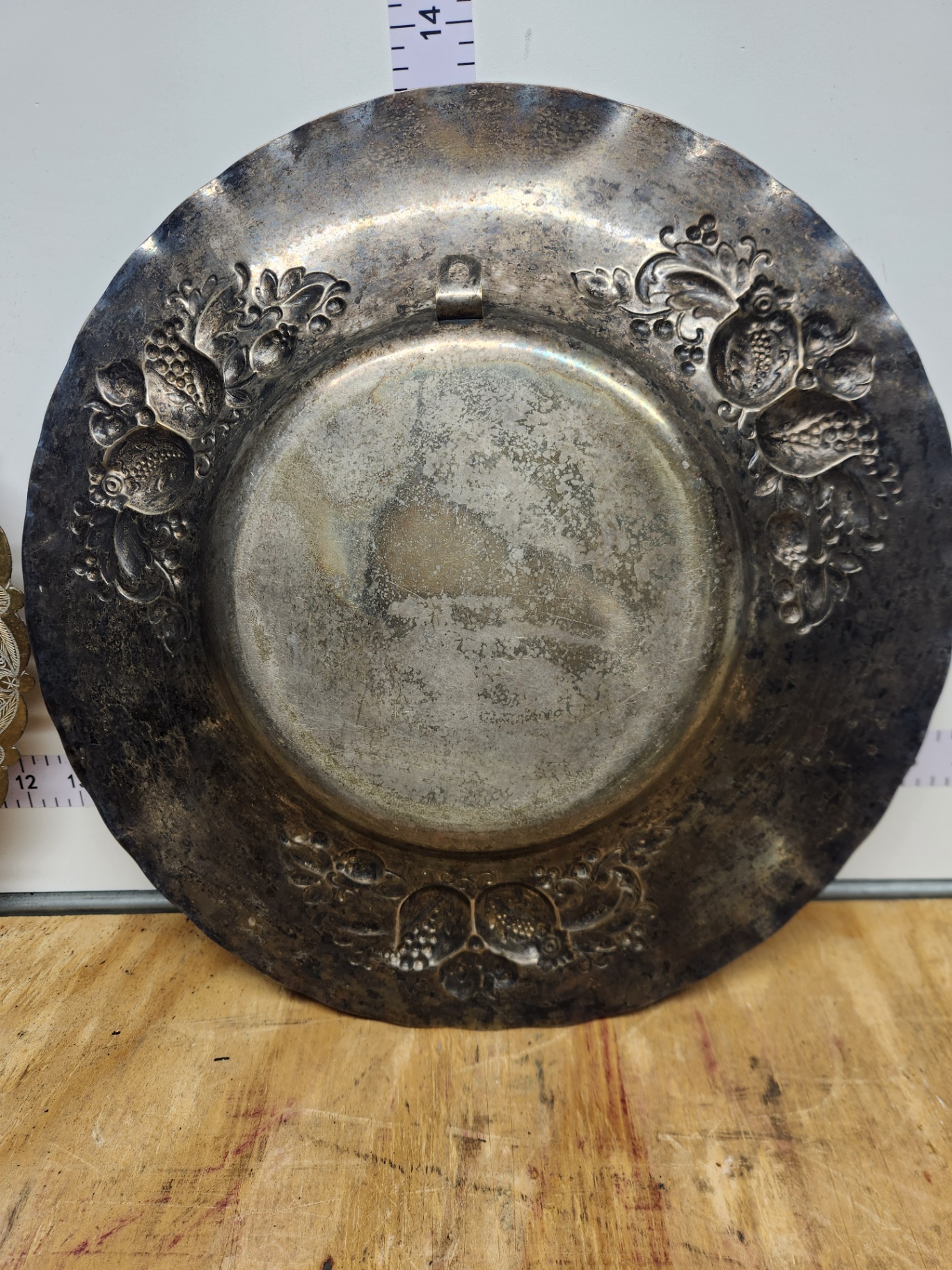 Silverplate & Brass Tray Lot - image 22 of 23