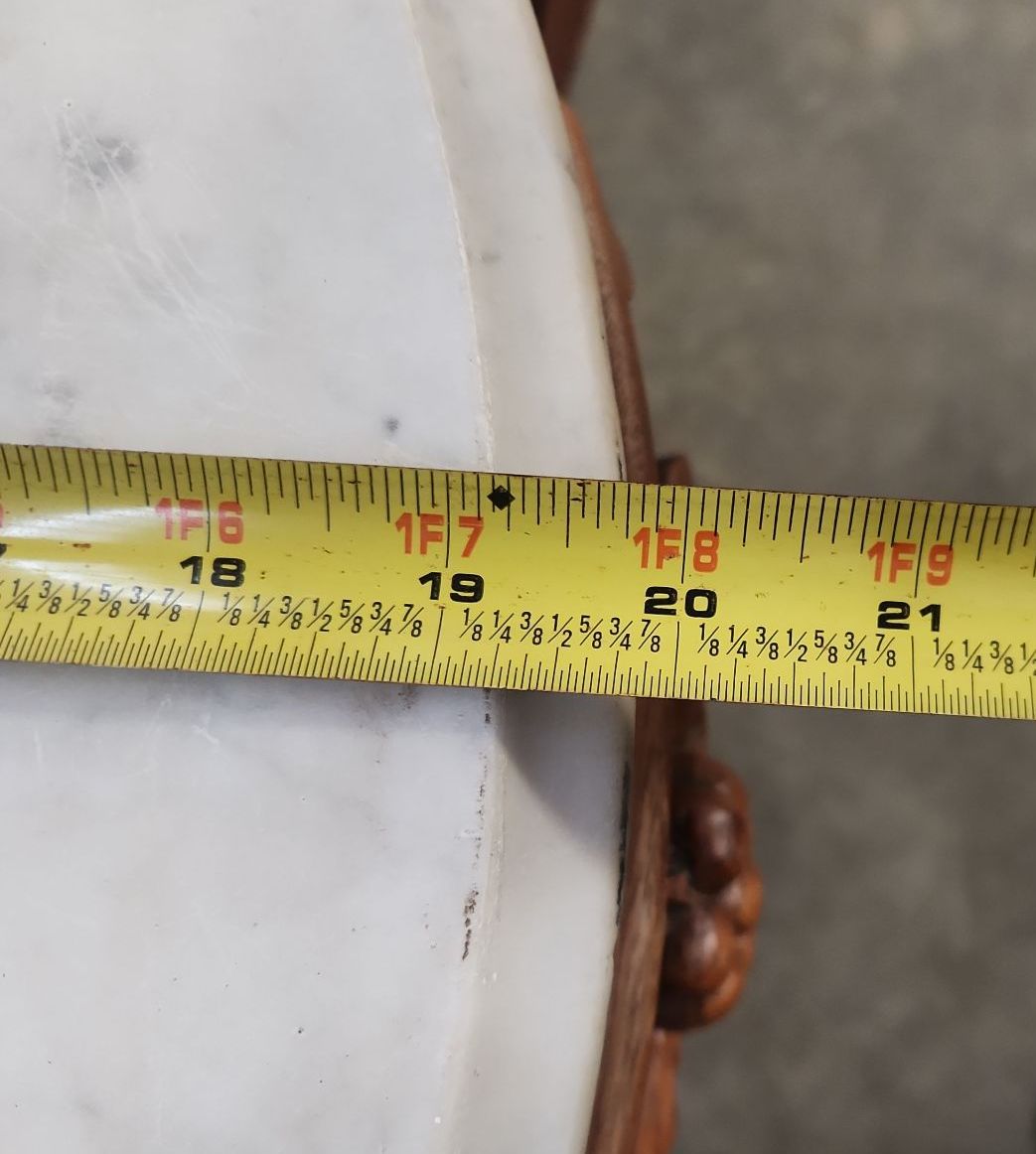 Vintage Marble Top Stand - image 11 of 13