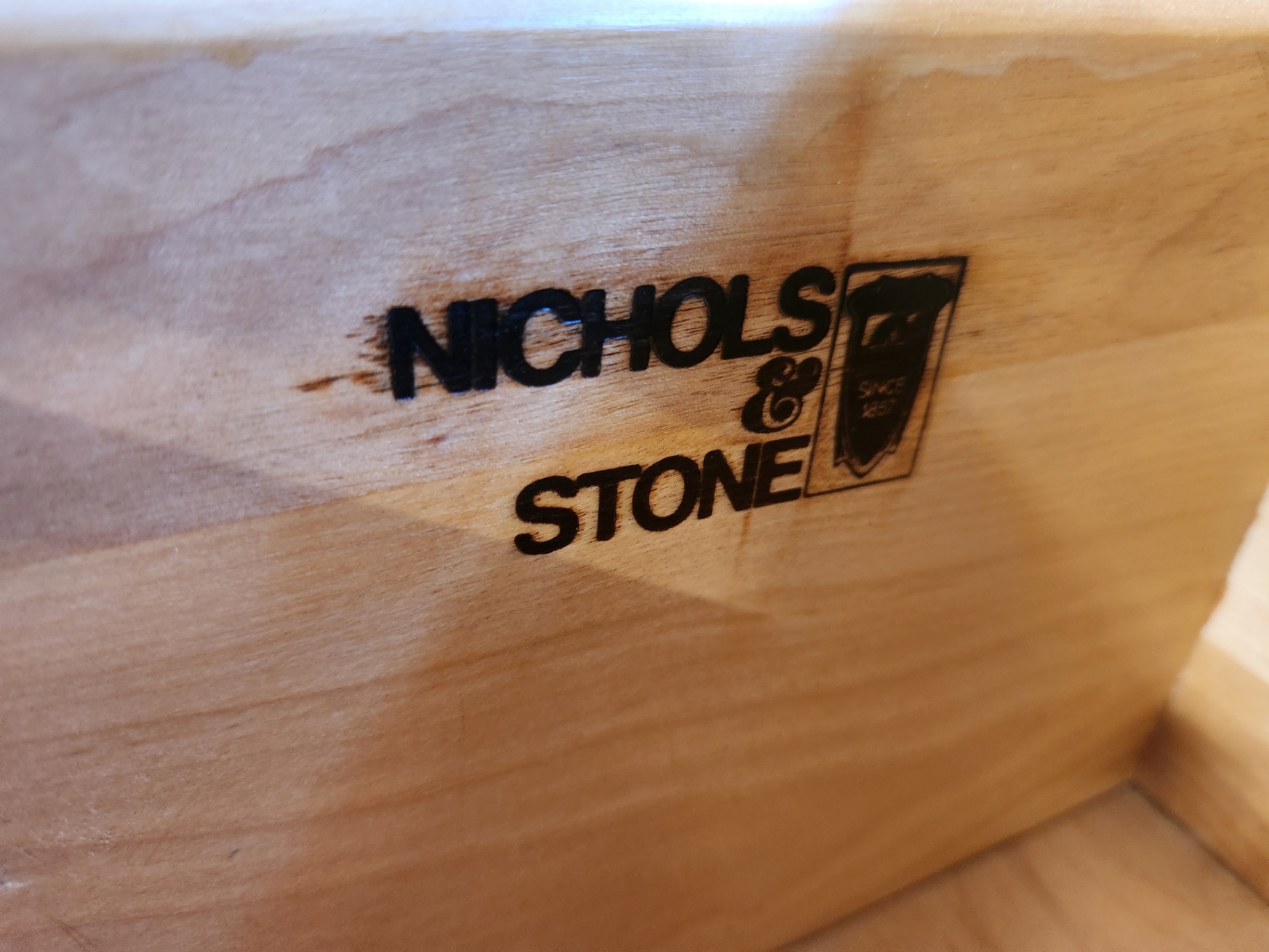 Nichols & Stone 2 Drawer Hall Table/Sideboard. - image 9 of 14