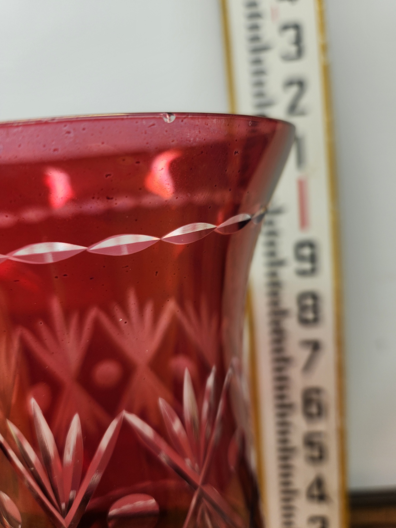 Sterling Silver & Cut Cranberry Glass Candle Holders - image 11 of 12