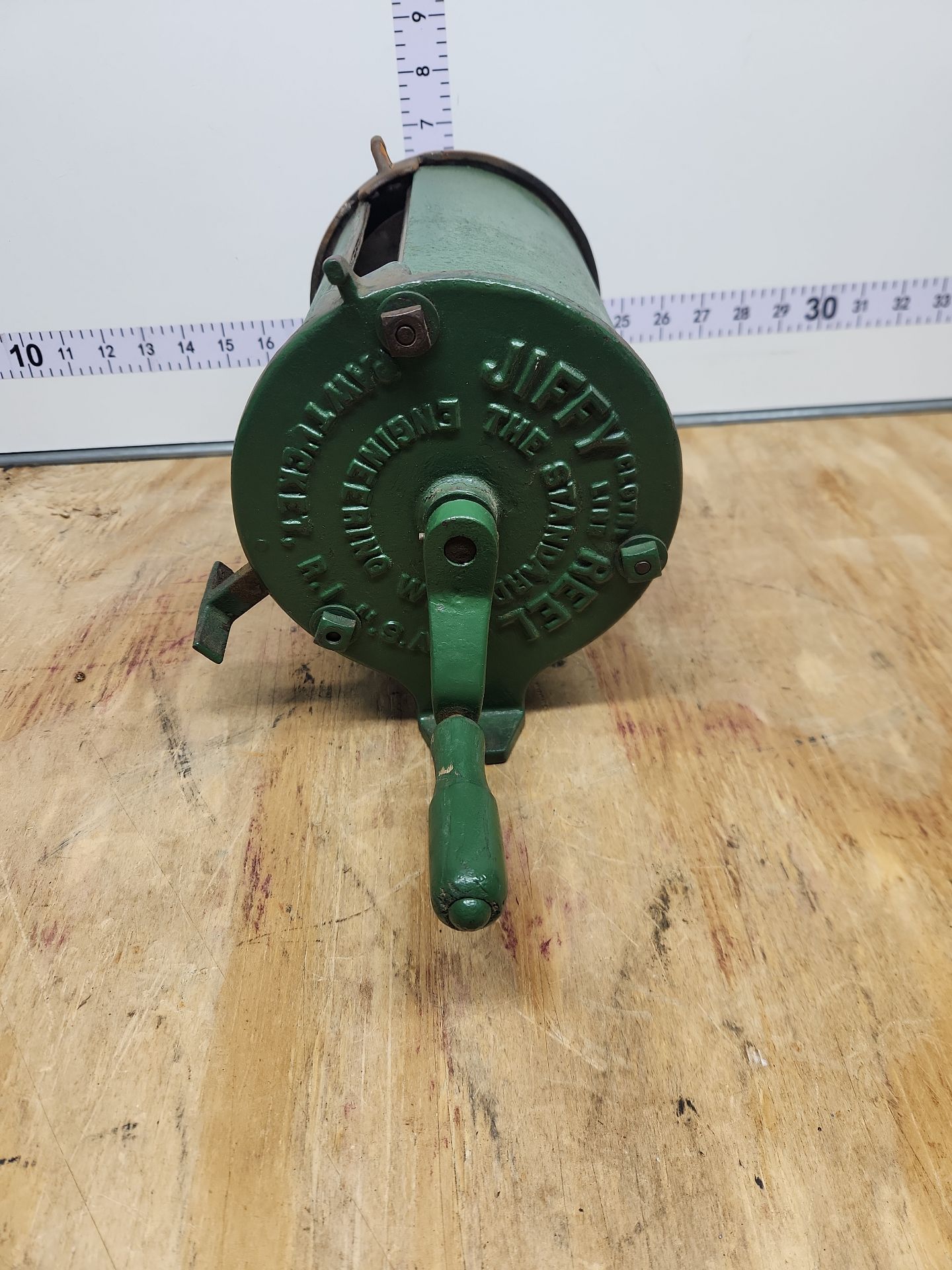 Antique Jiffy Clothes Line Reel - image 1 of 11