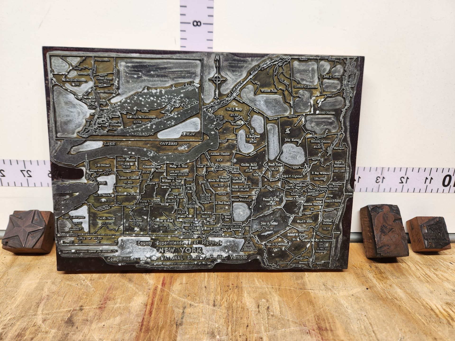 Letterpress Print Block Lot - image 1 of 7
