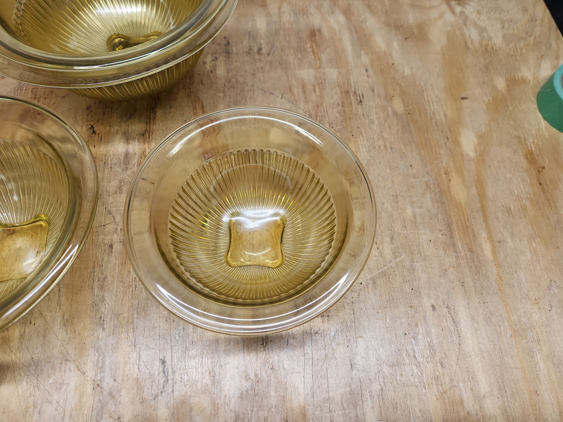 6 Federal Depression Glass Nesting Bowls - image 5 of 16
