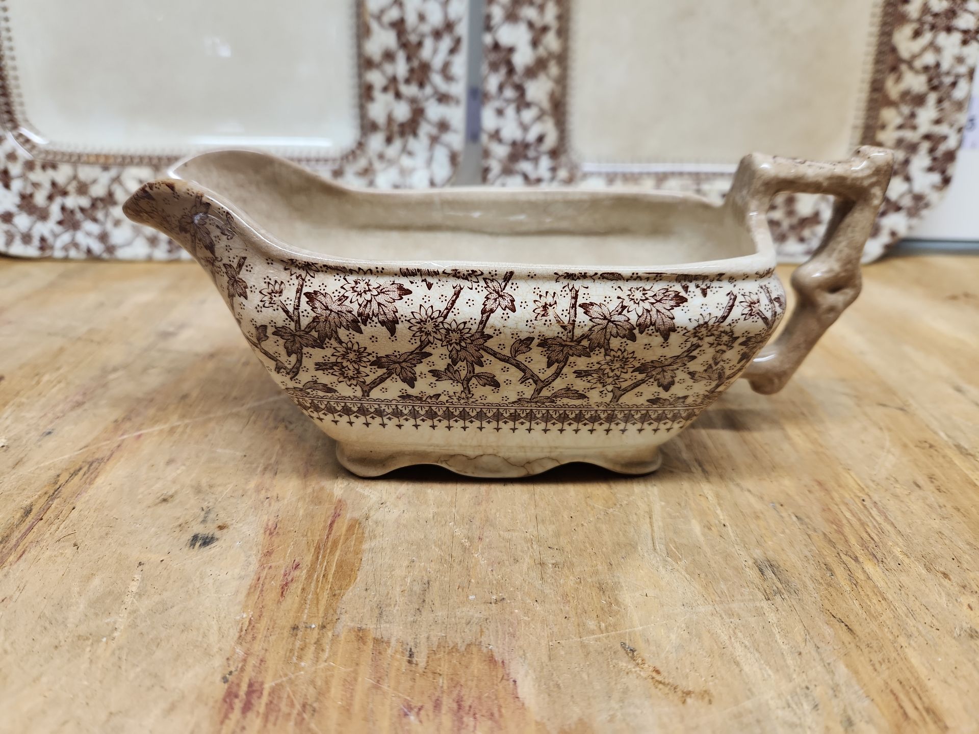 D.B. & Co Imperial Brown Transferware Lot - image 32 of 43