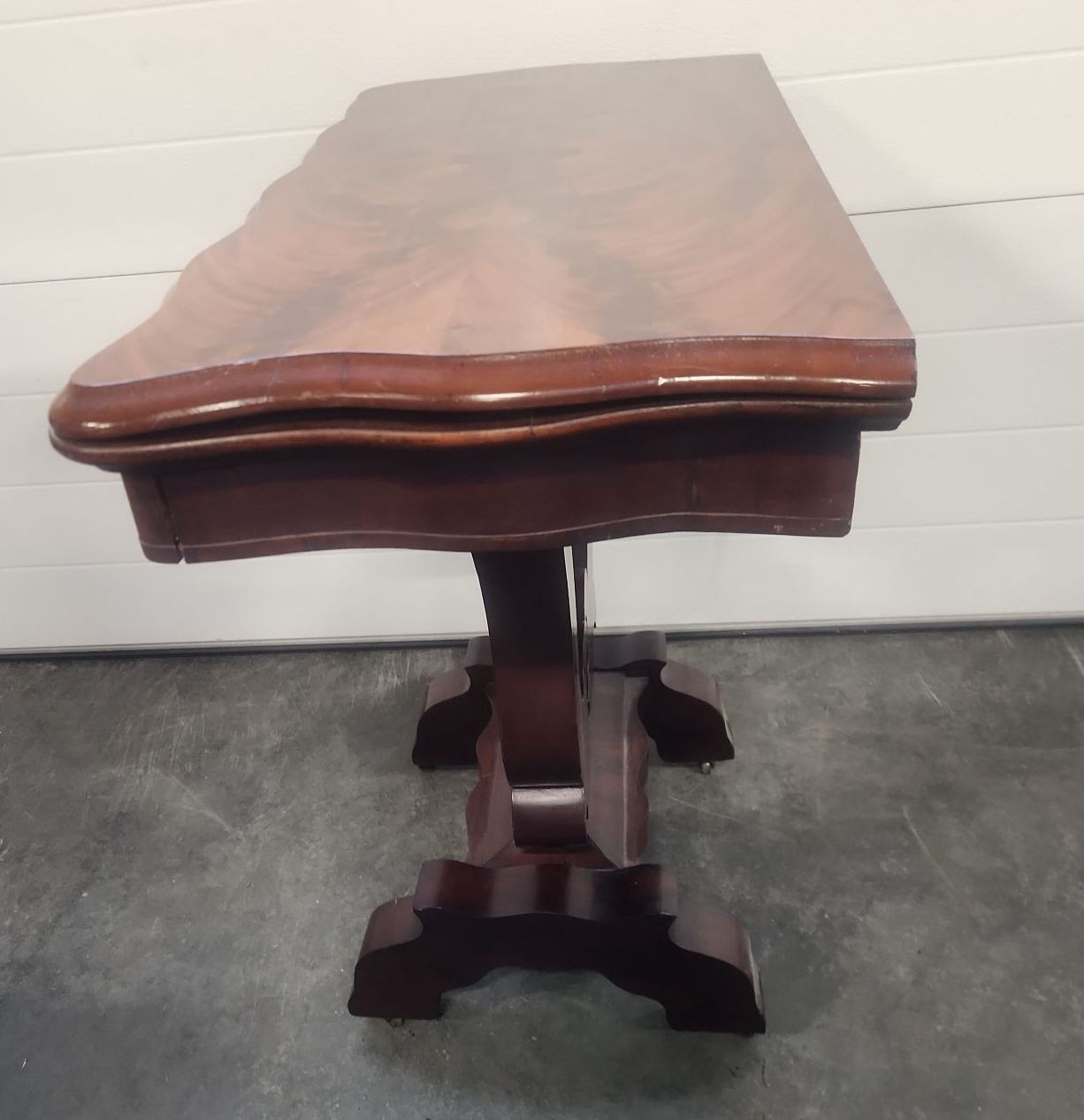 Antique Mahogany Flip Top Card Table - image 5 of 17