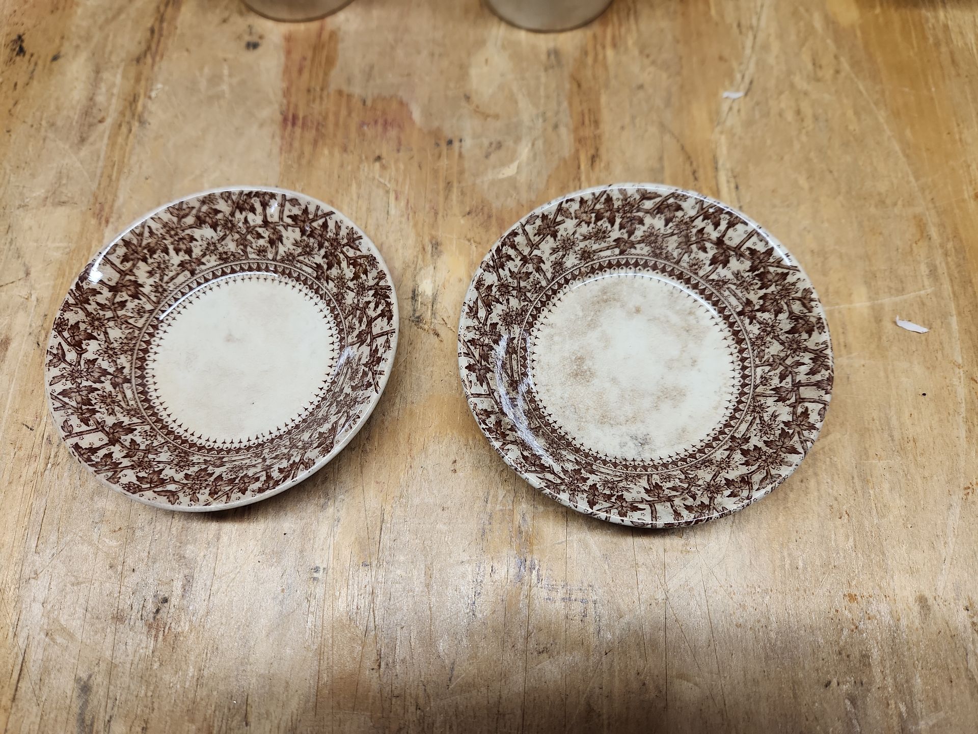 D.B. & Co Imperial Brown Transferware Lot - image 9 of 43