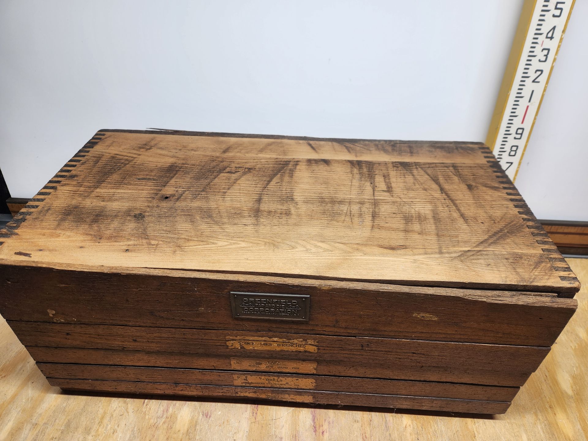 Vintage Greenfield Tap And Die 5-Drawer Cabinet - image 3 of 13