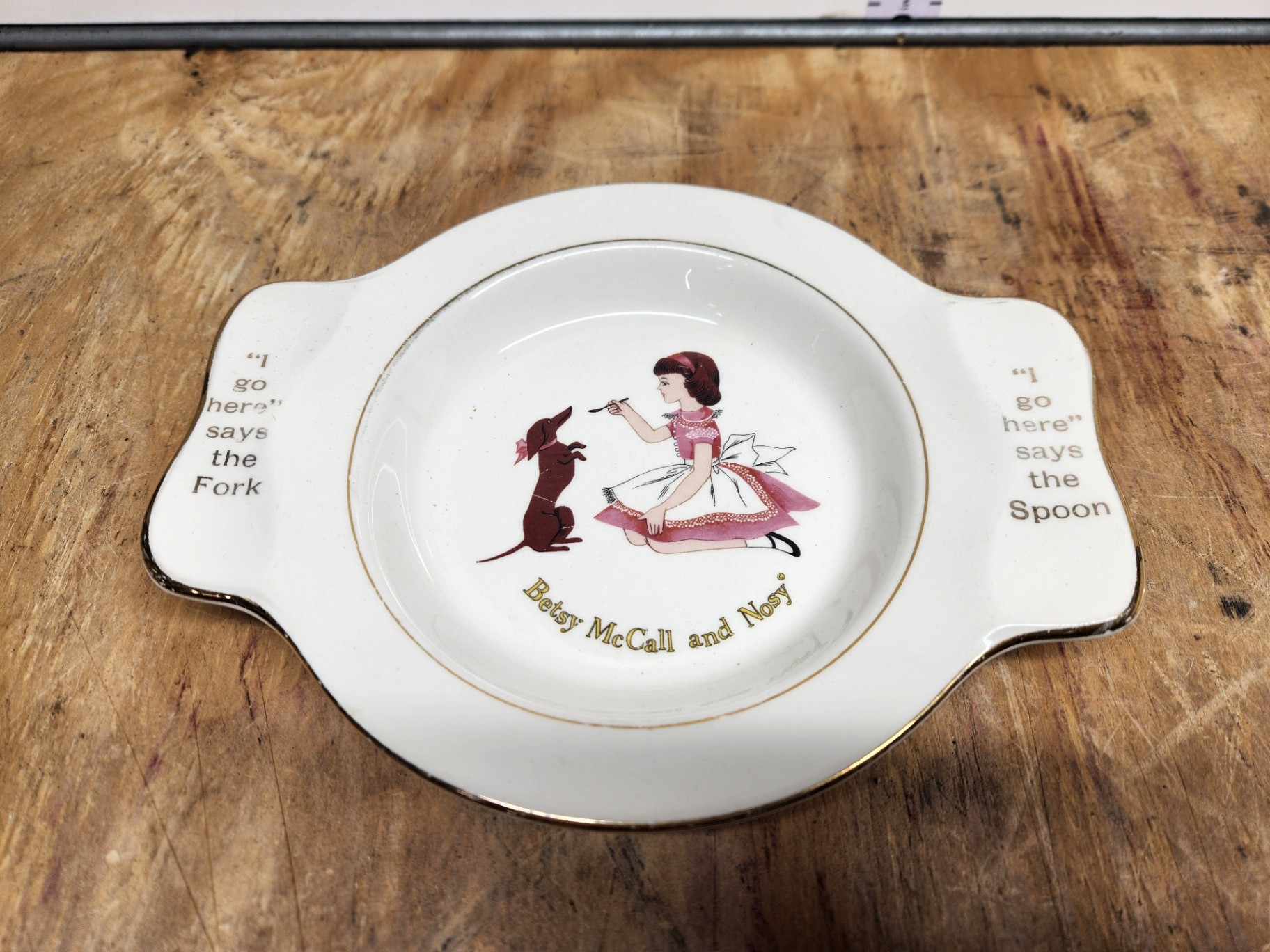Rare Mickey Mouse Lusterware Ashtray - image 7 of 9