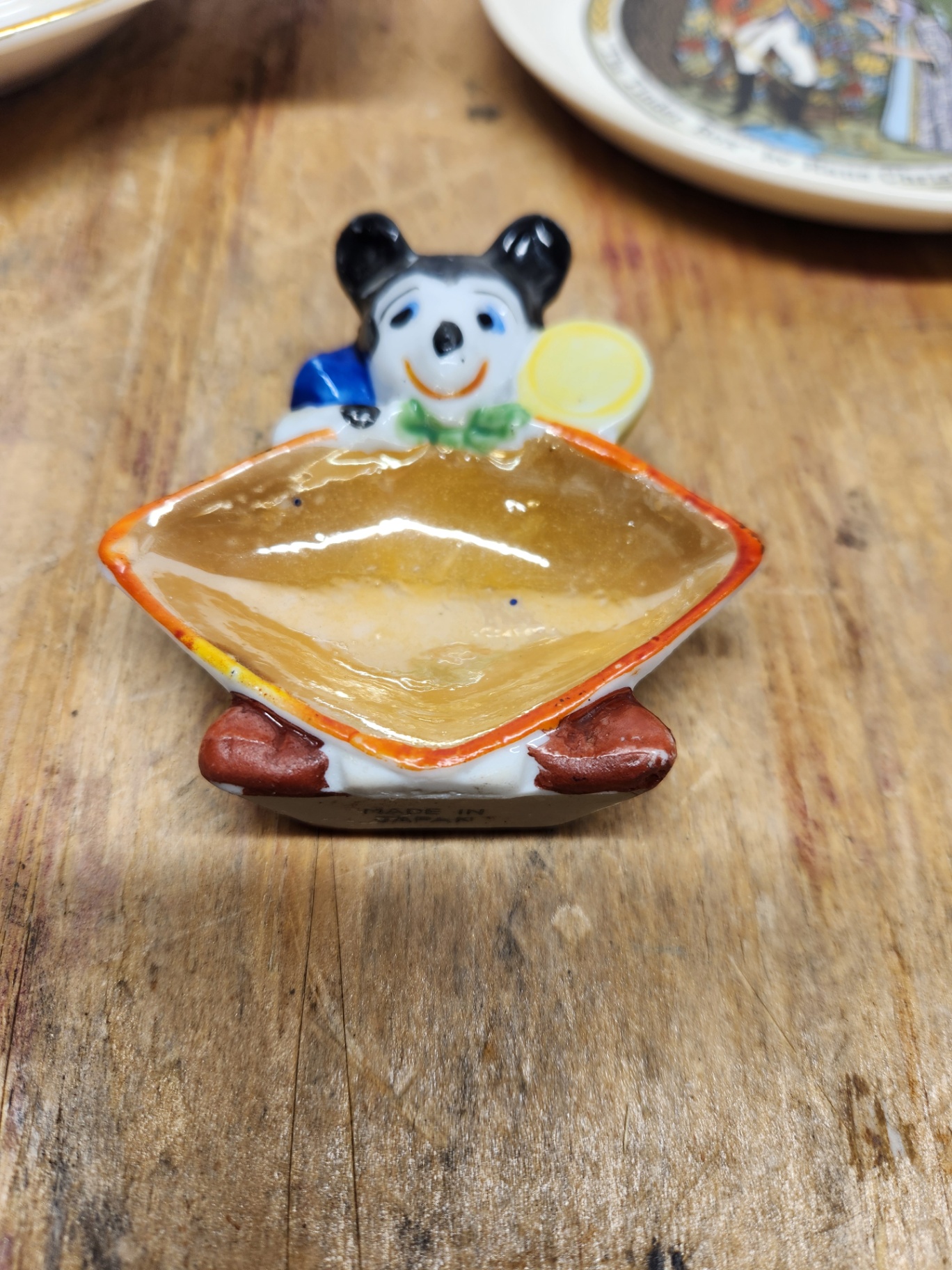 Rare Mickey Mouse Lusterware Ashtray - image 2 of 9