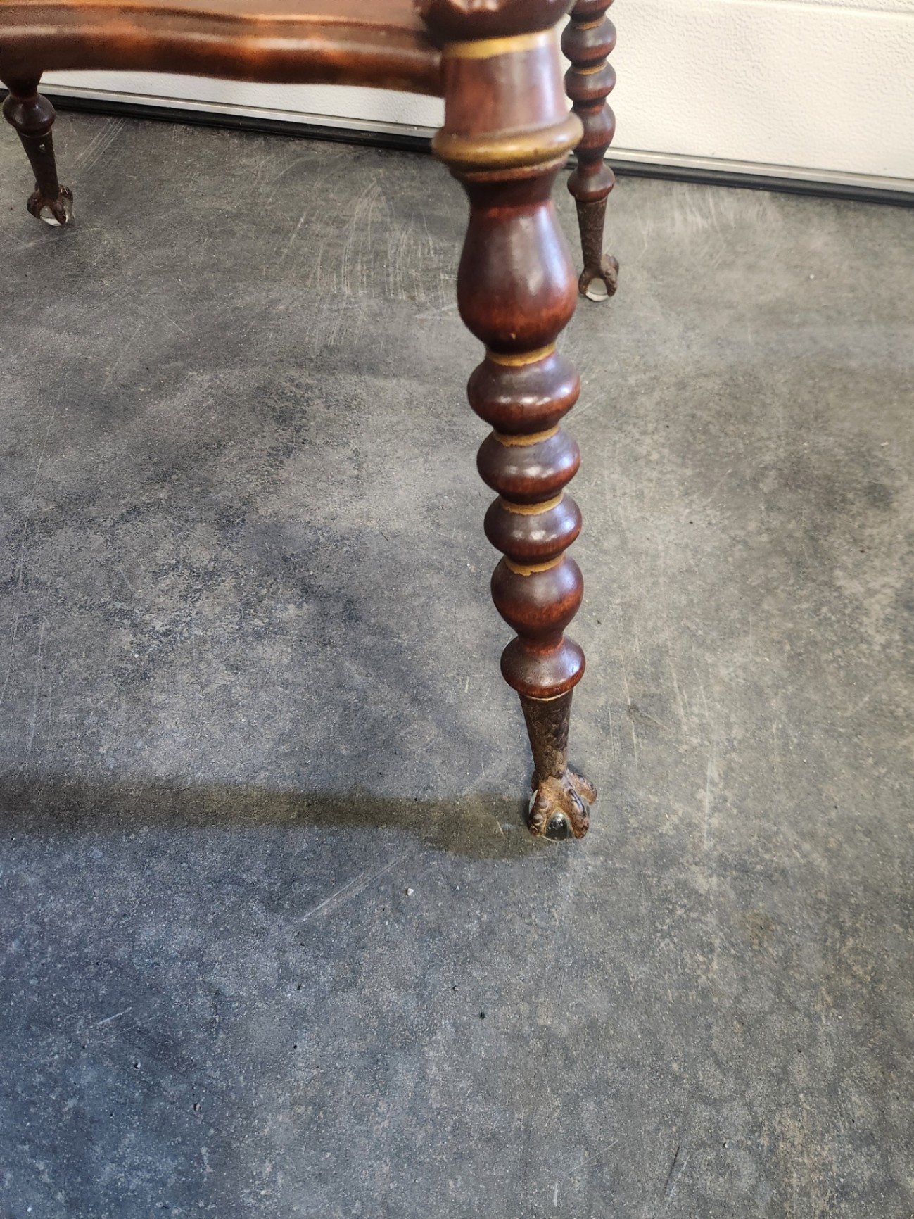 Antique Ball & Claw Table - image 5 of 12