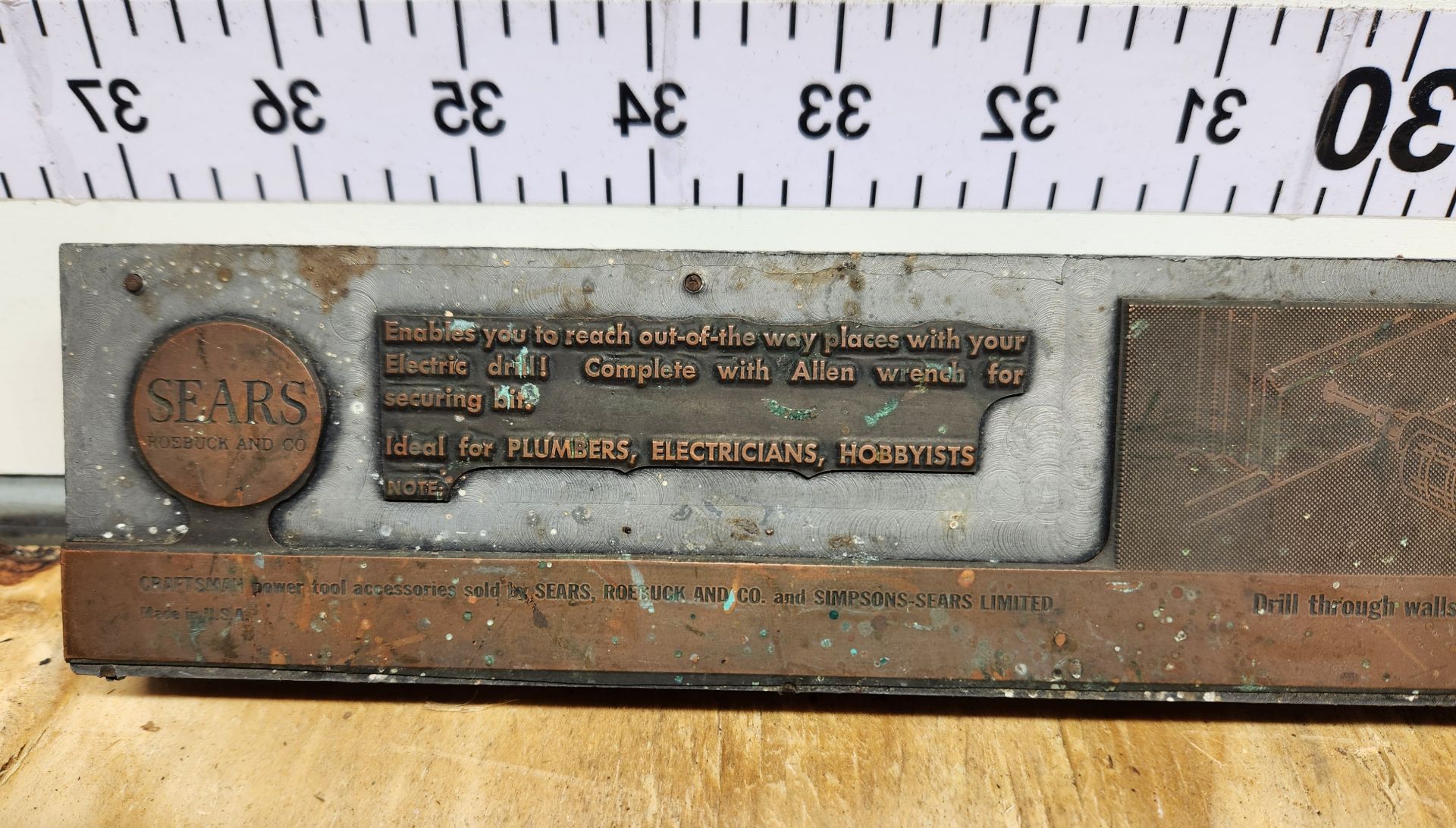 Letterpress Print Block Advertising Lot - image 5 of 13