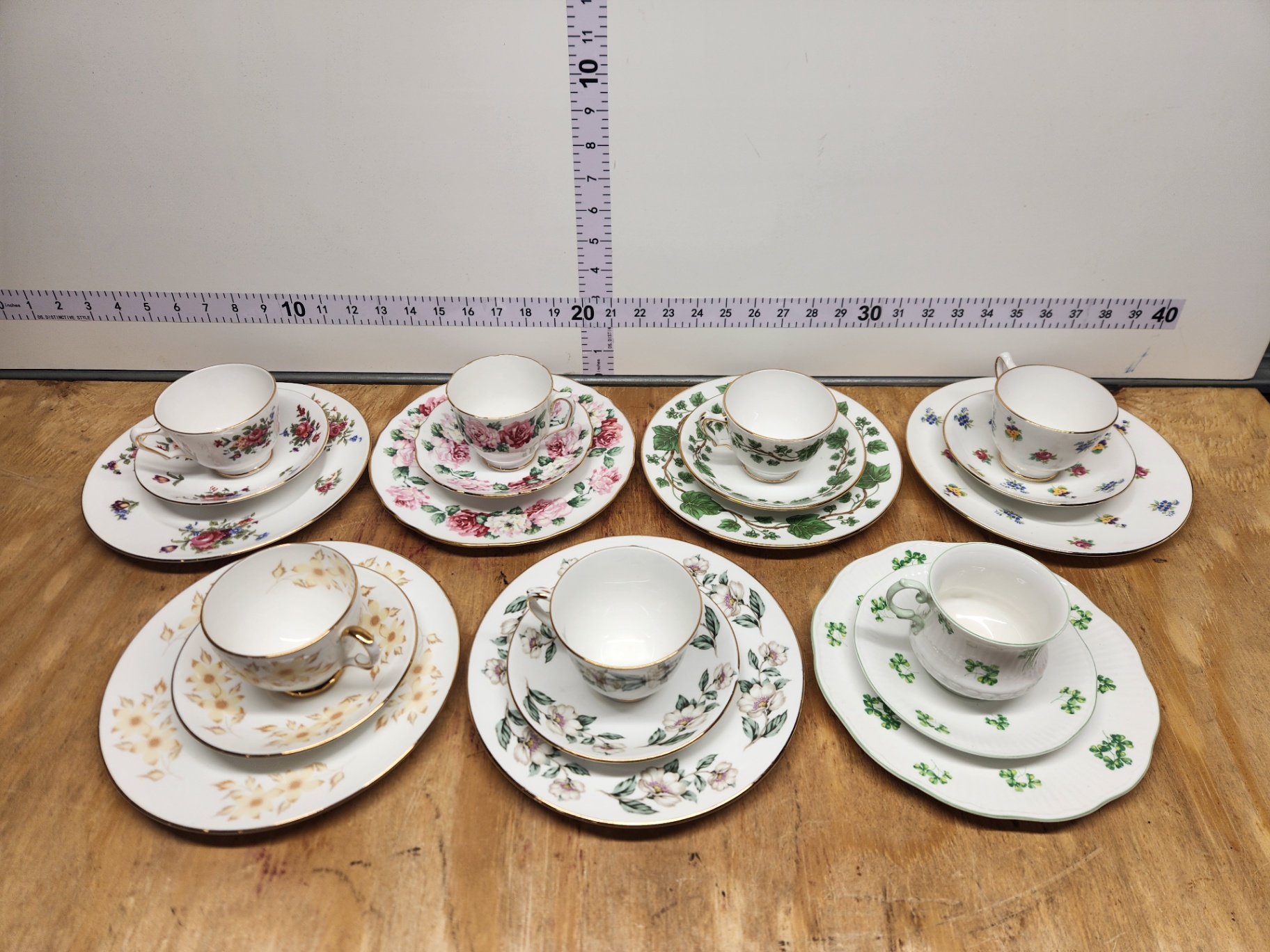 Tea Cup Trio Lot - image 1 of 17
