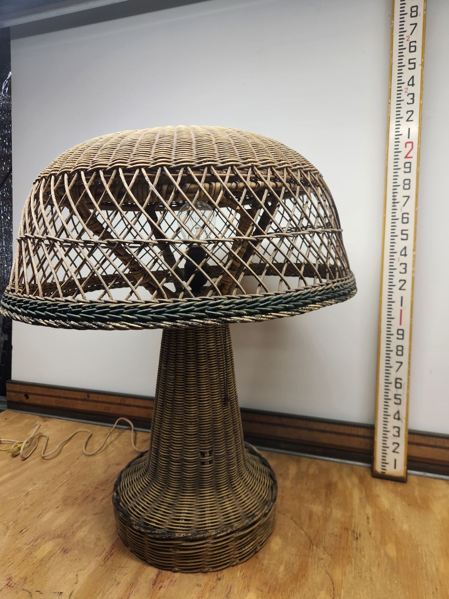 Wicker Lamp - image 2 of 10