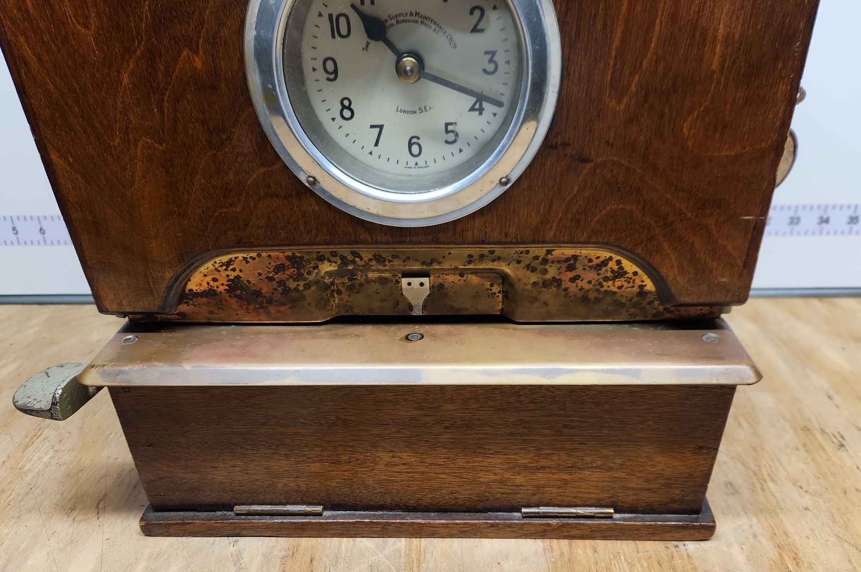 Vintage Time Recorder Supply & Maintenance Company Time Clock - image 3 of 16