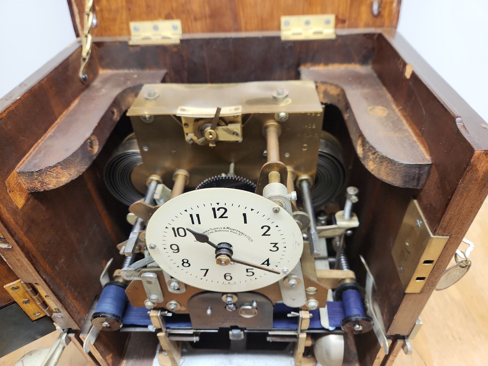 Vintage Time Recorder Supply & Maintenance Company Time Clock - image 8 of 16
