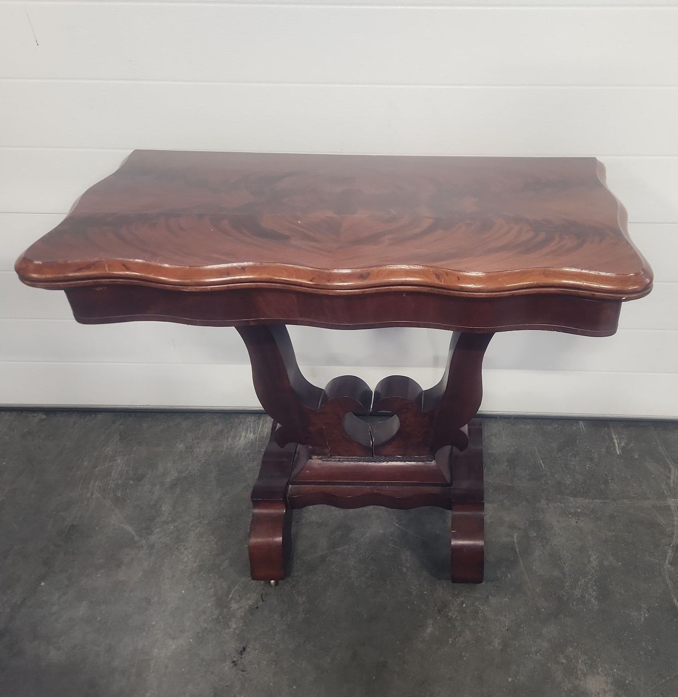 Antique Mahogany Flip Top Card Table - image 1 of 17