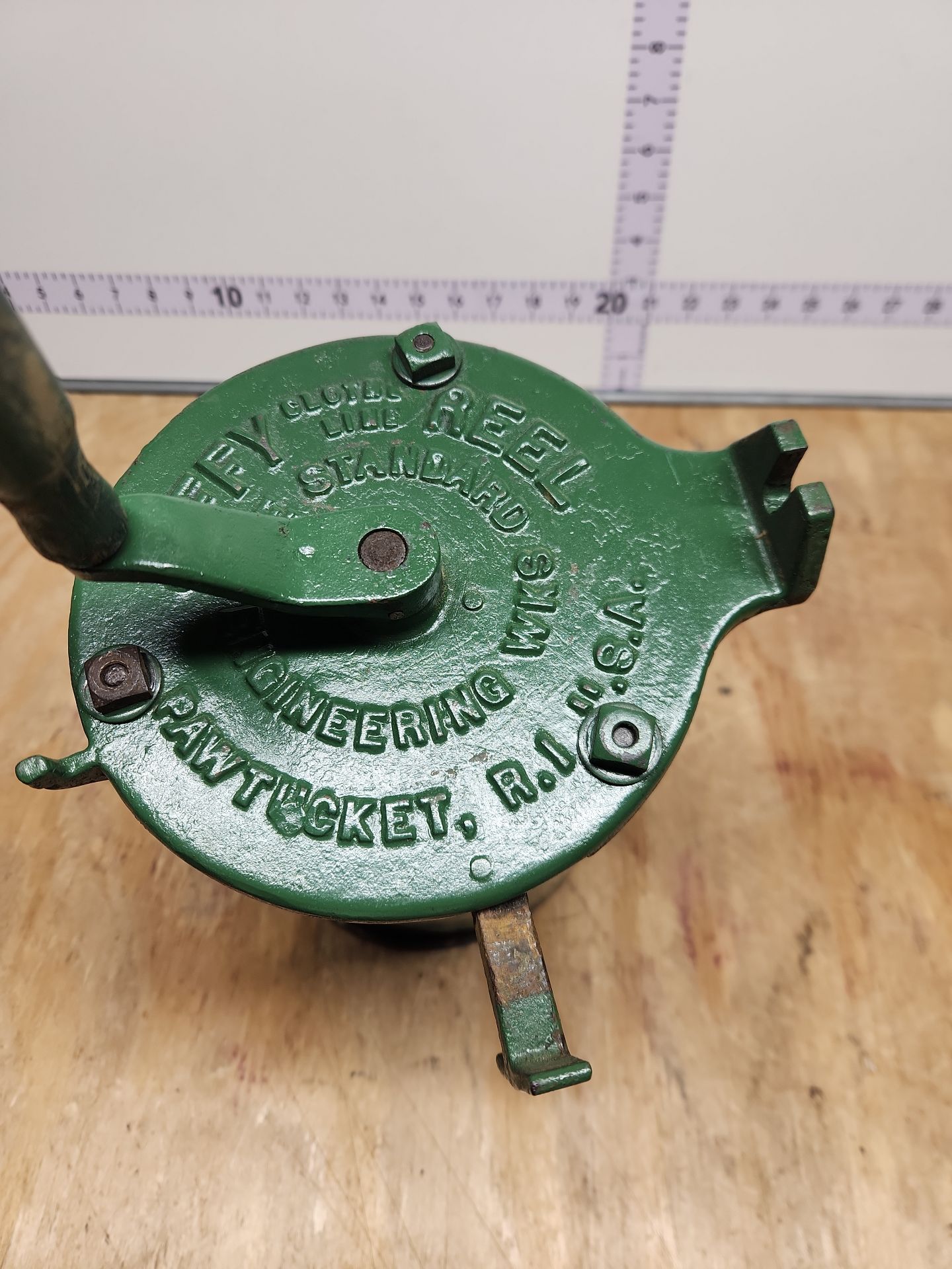Antique Jiffy Clothes Line Reel - image 11 of 11