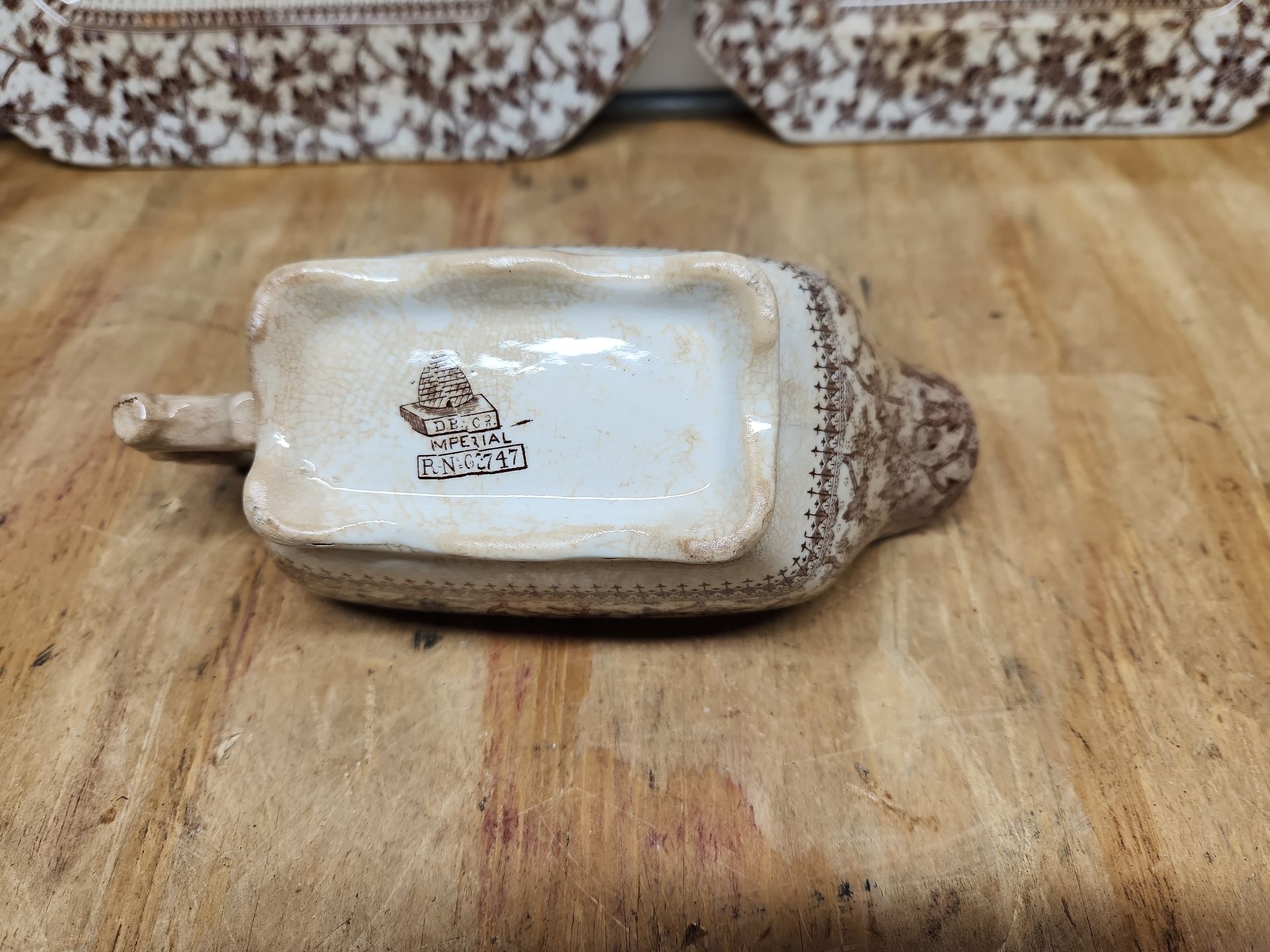 D.B. & Co Imperial Brown Transferware Lot - image 34 of 43