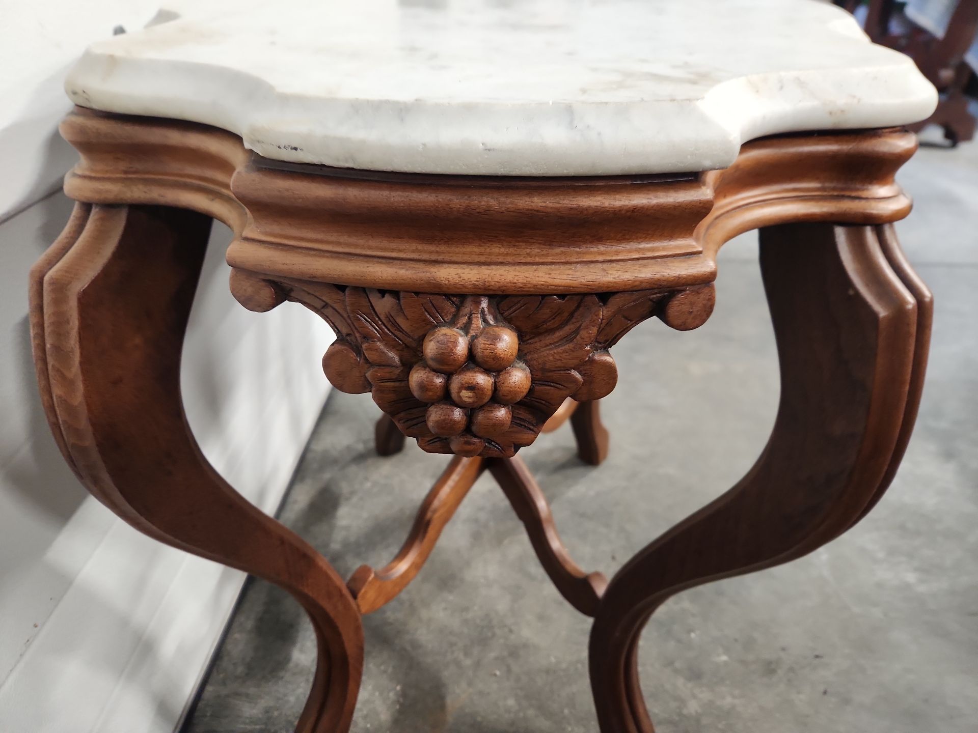 Vintage Marble Top Stand - image 9 of 13