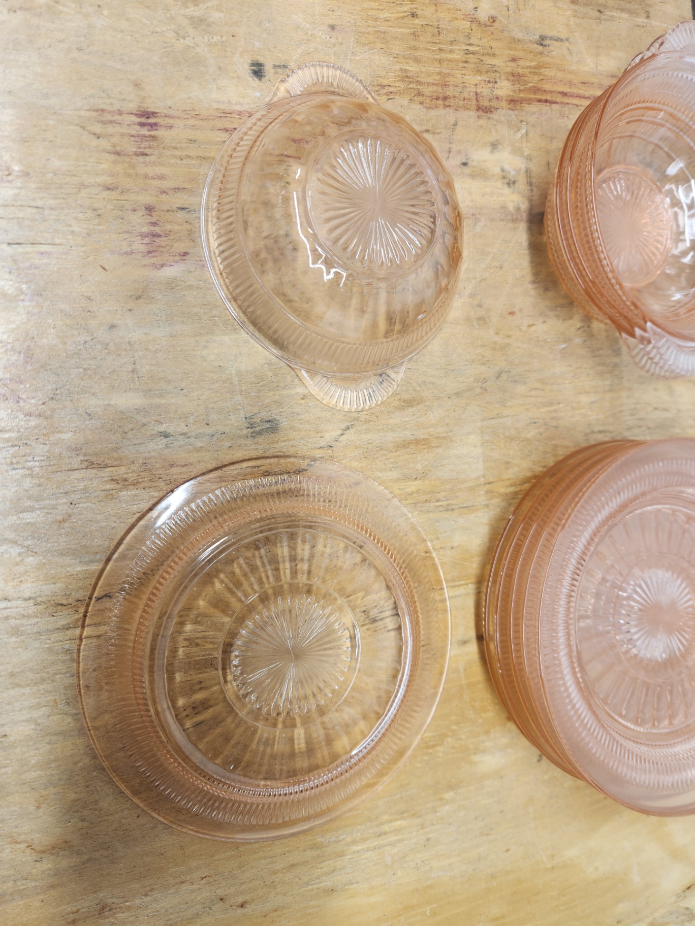 Pink Depression Glass Lot - image 12 of 17