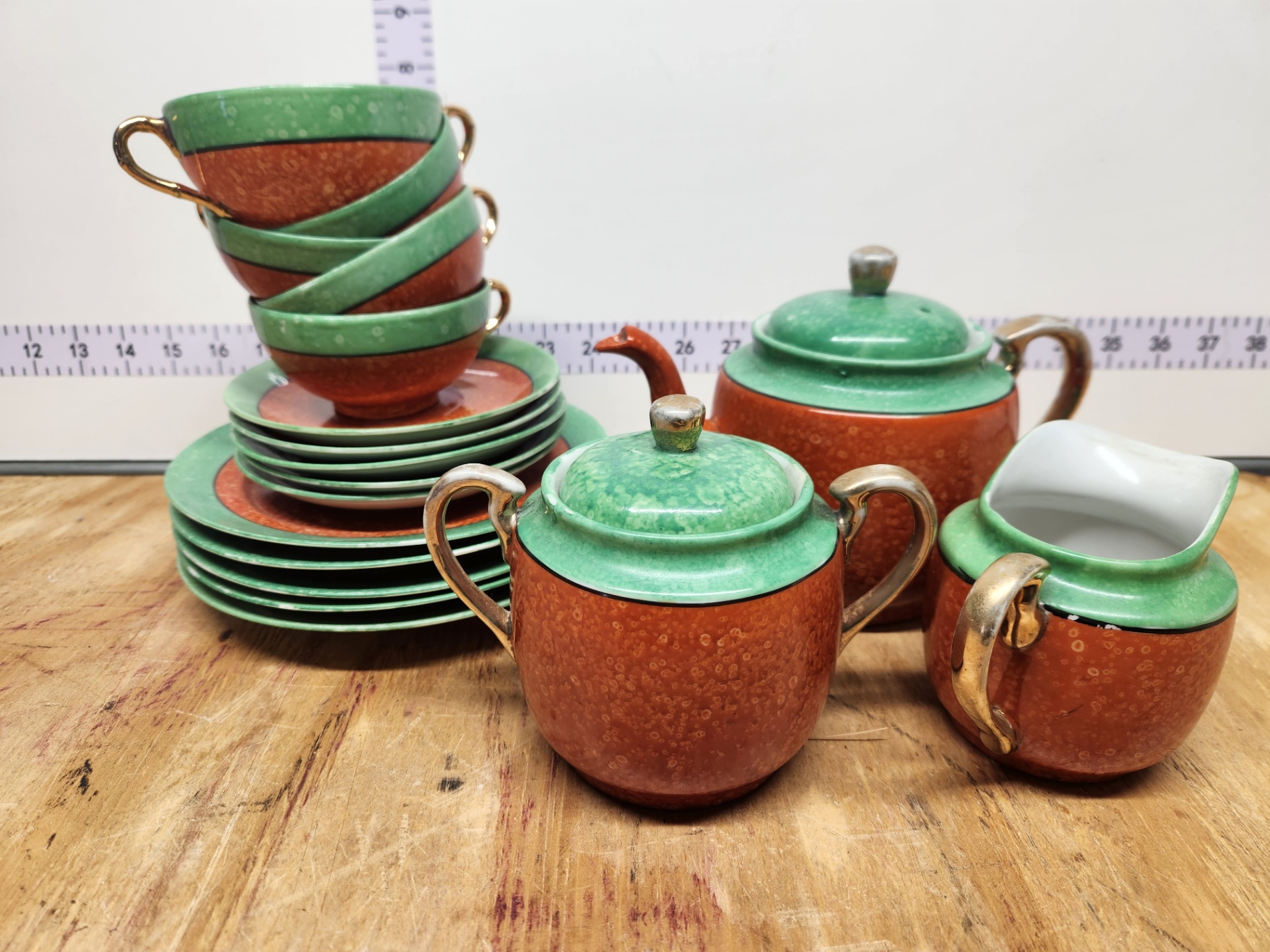 Vintage Hand Painted Japanese Tea Set - image 11 of 11