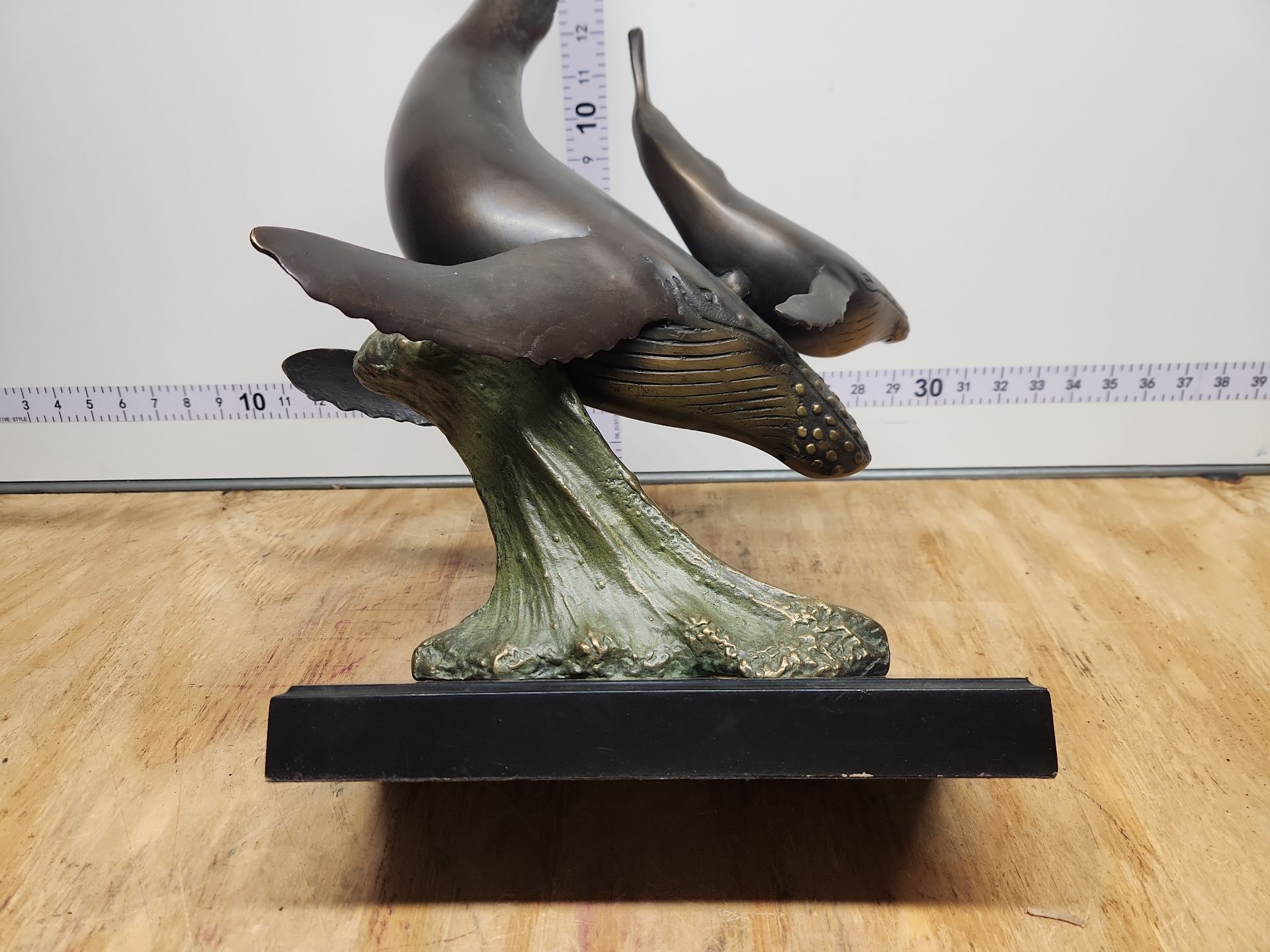 Bronze Humpback Whales Sculpture - image 11 of 12