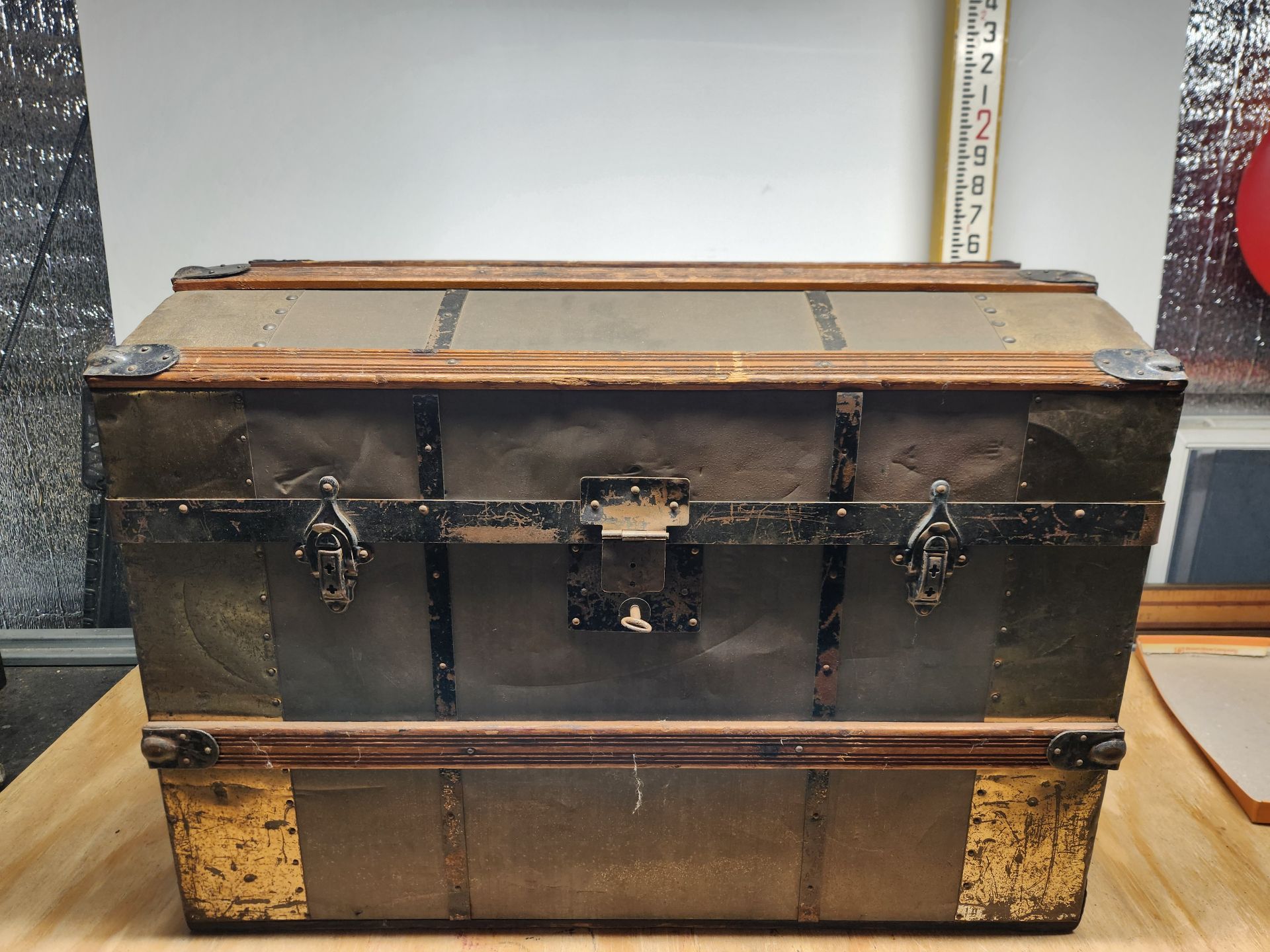 Vintage Dome Top Steamer Trunk - image 1 of 10