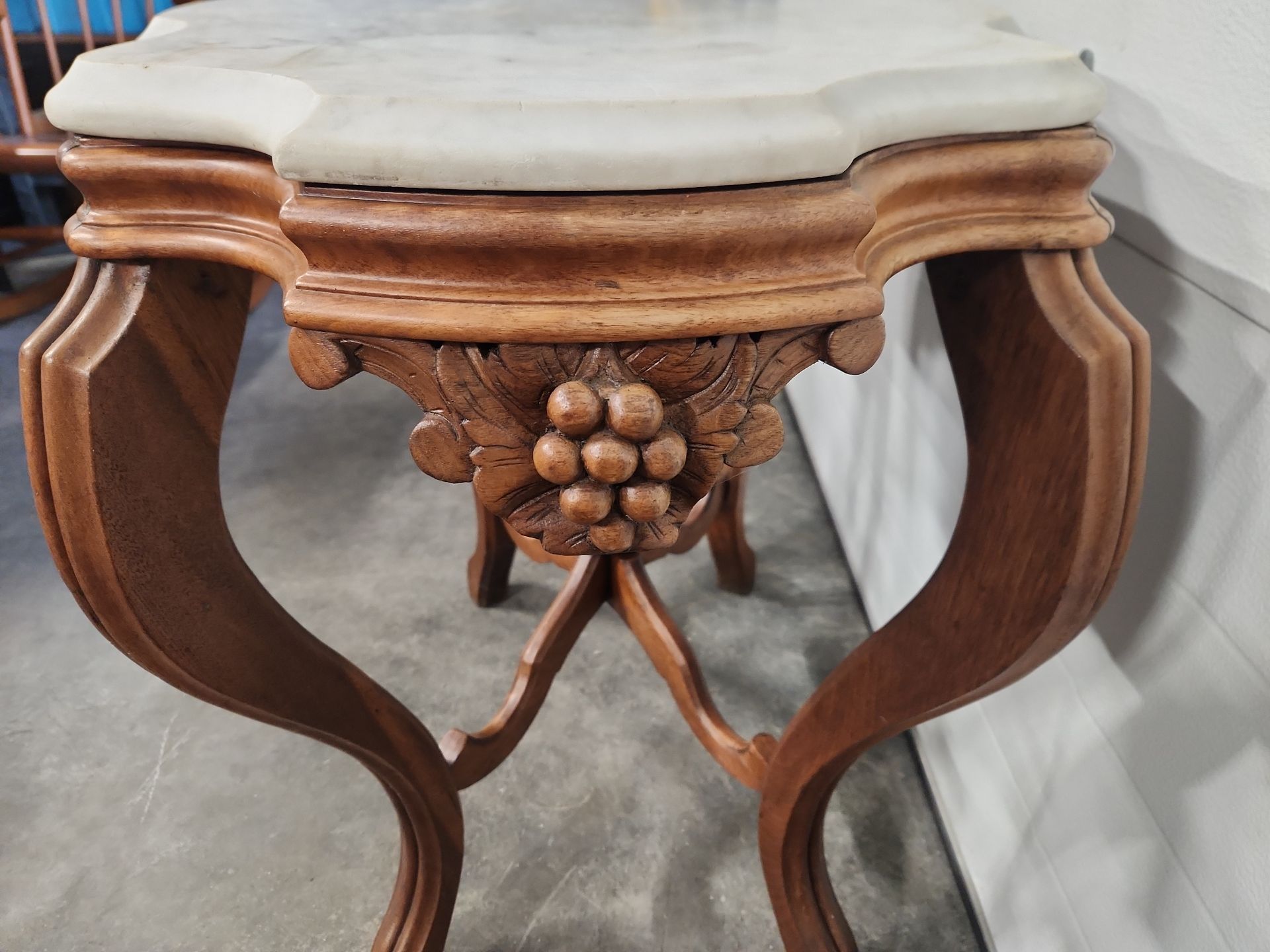 Vintage Marble Top Stand - image 7 of 13