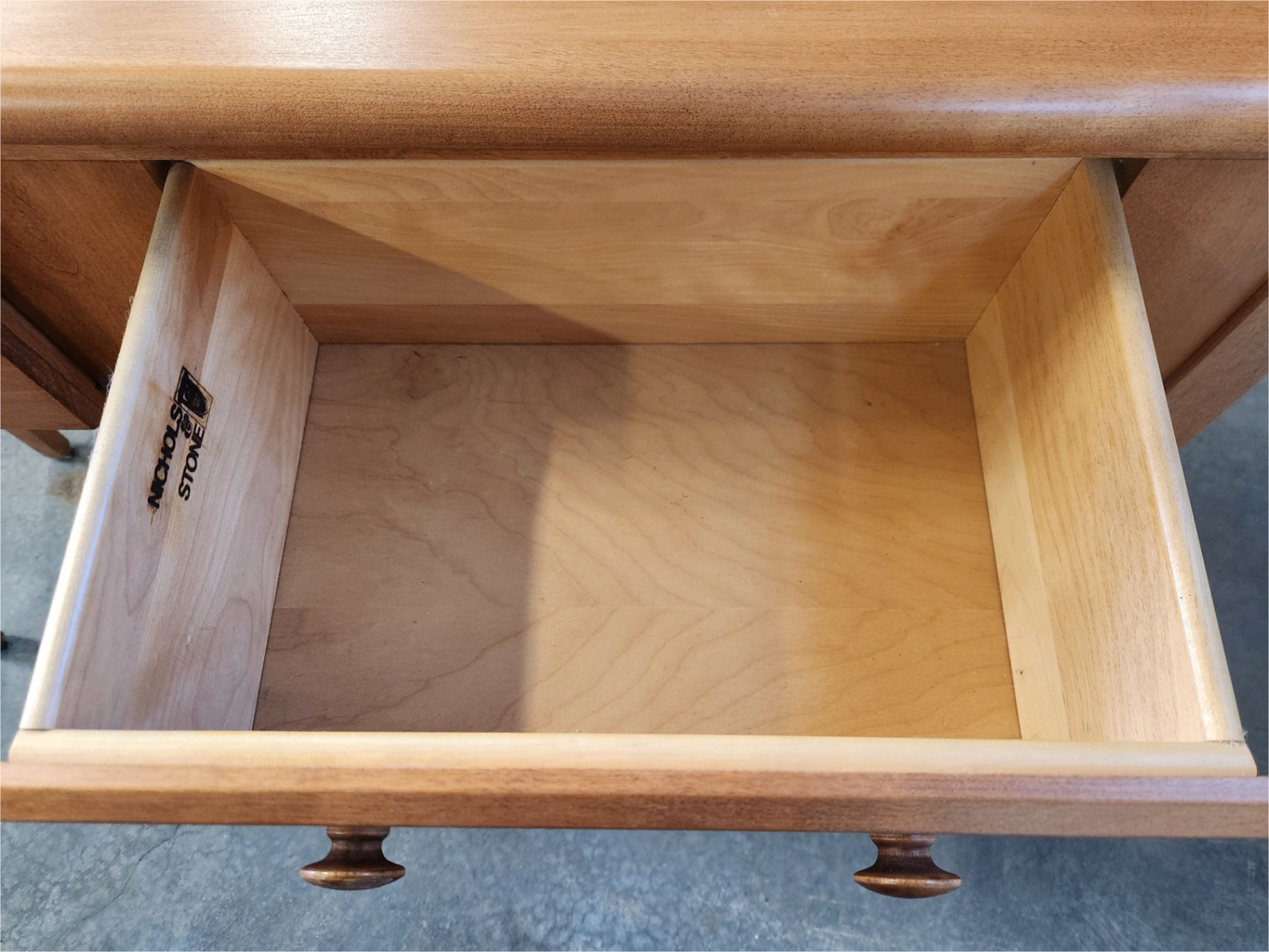 Nichols & Stone 2 Drawer Hall Table/Sideboard. - image 14 of 14