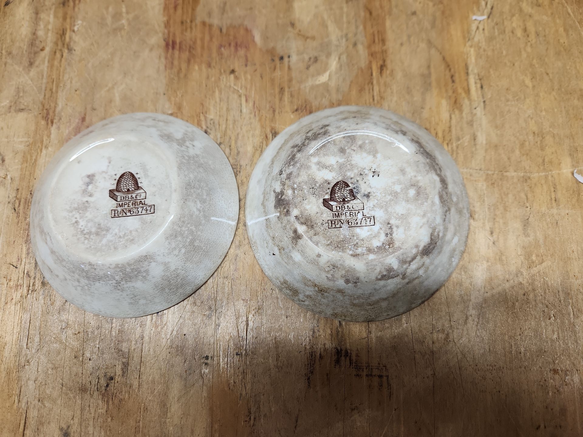 D.B. & Co Imperial Brown Transferware Lot - image 11 of 43