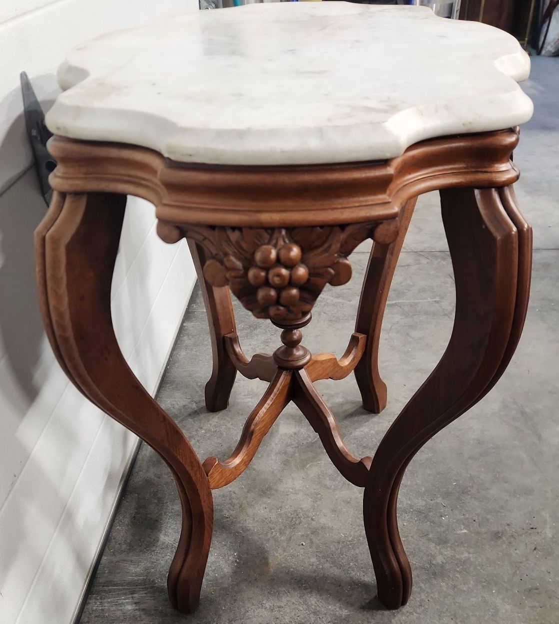 Vintage Marble Top Stand - image 8 of 13